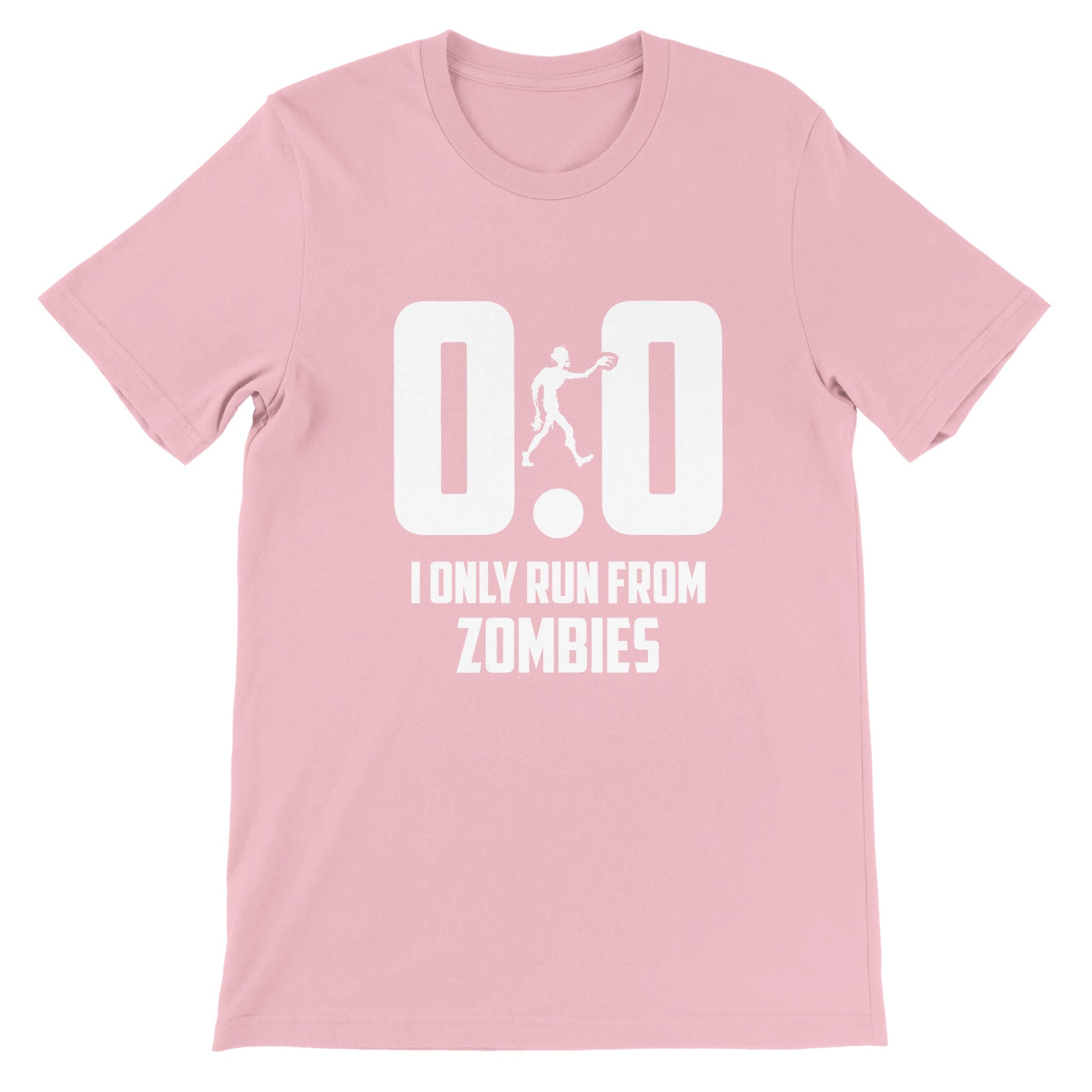 Budget Unisex Crewneck T-shirt/Only-Run-From-Zombies - Enet Images