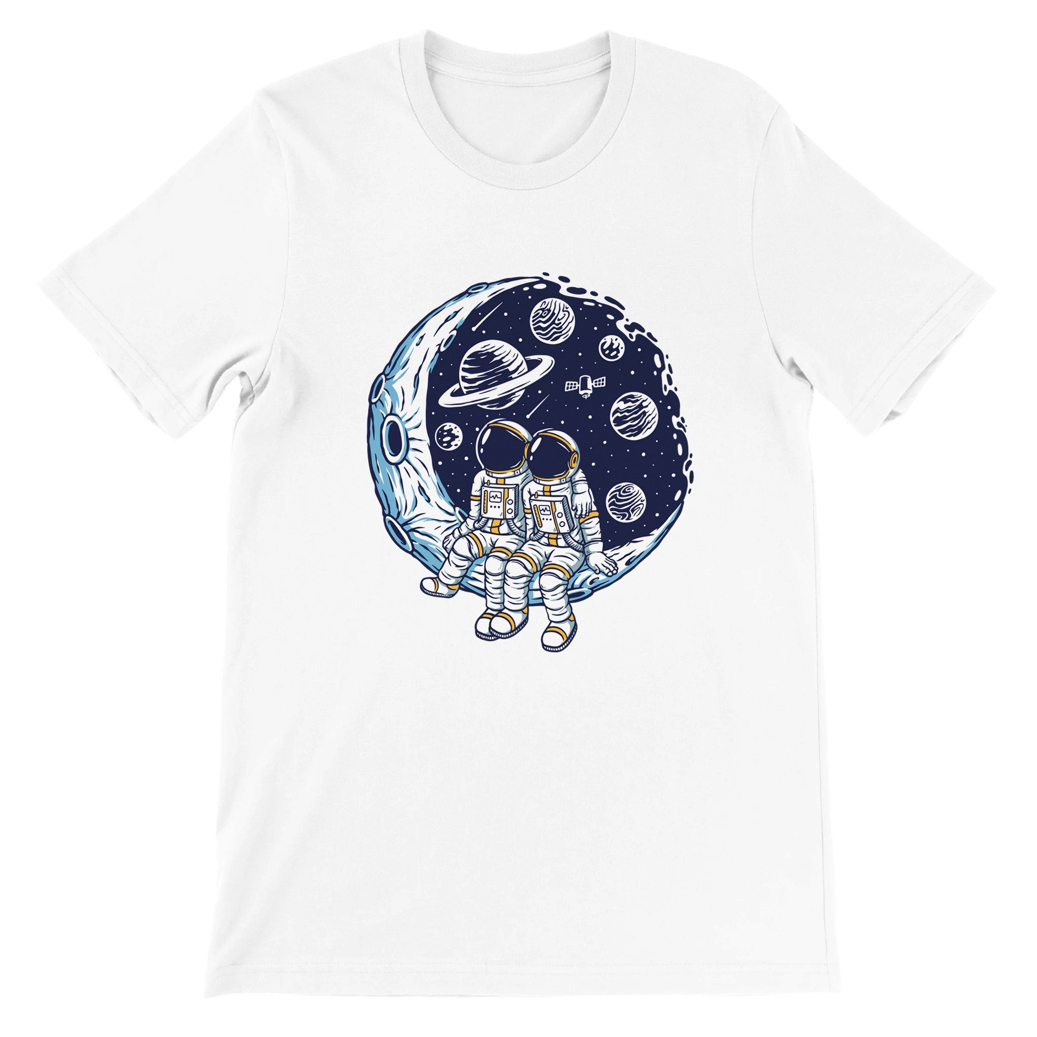 Budget Unisex Crewneck T-shirt/Astronaut-Dating - Enet Images