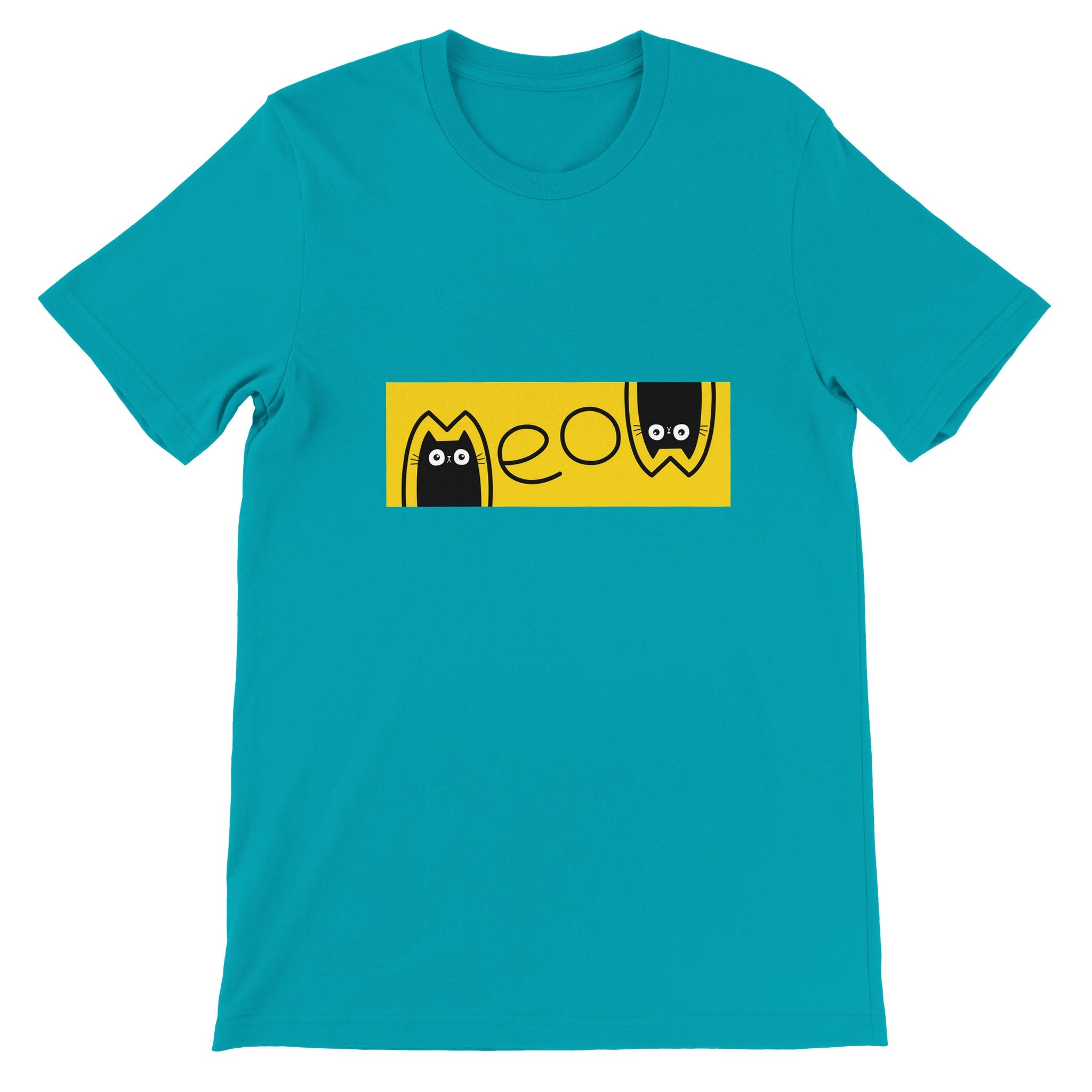 Budget Unisex Crewneck T-shirt/Cat-Meaw - Enet Images