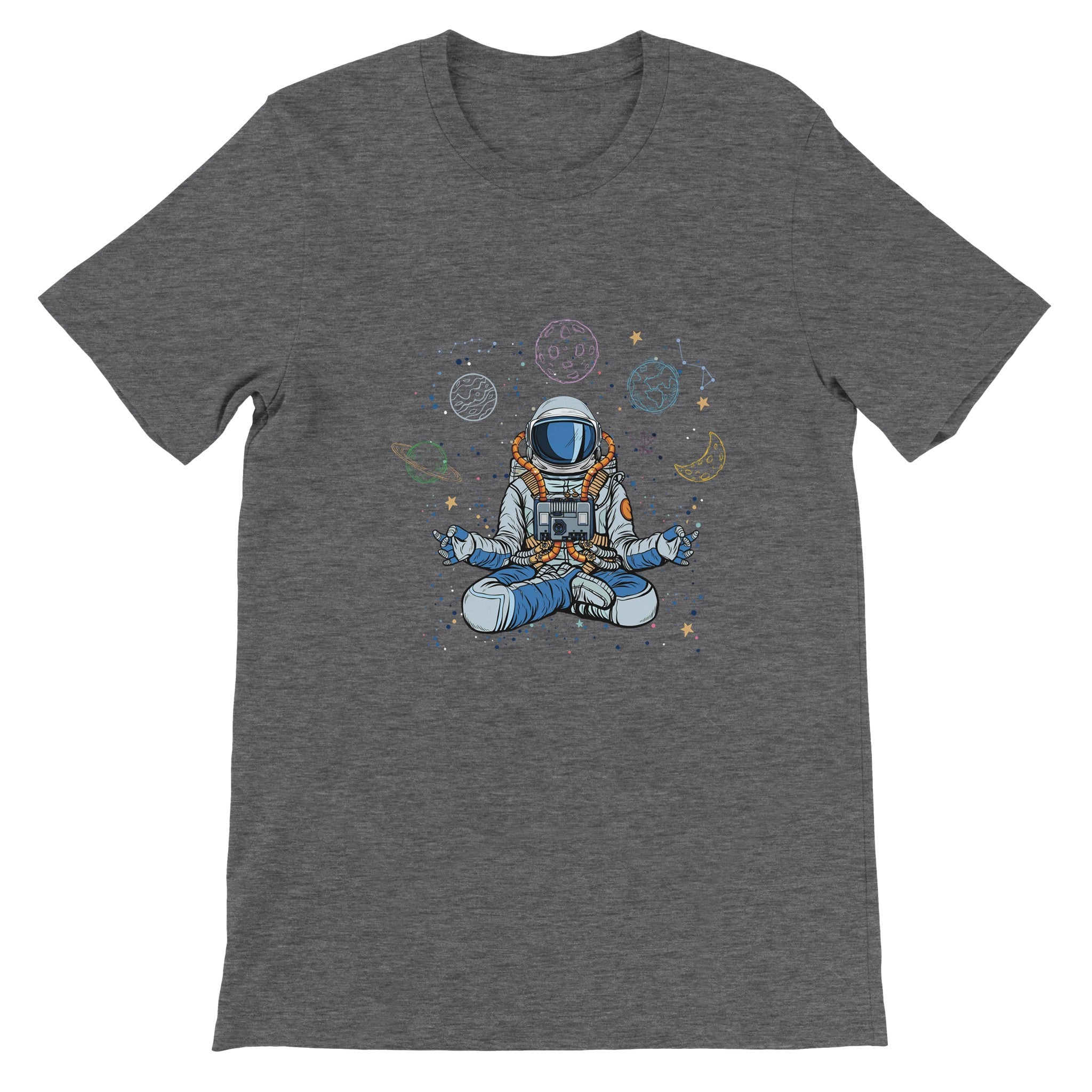 Budget Unisex Crewneck T-shirt/Astronaut-Yoga - Enet Images