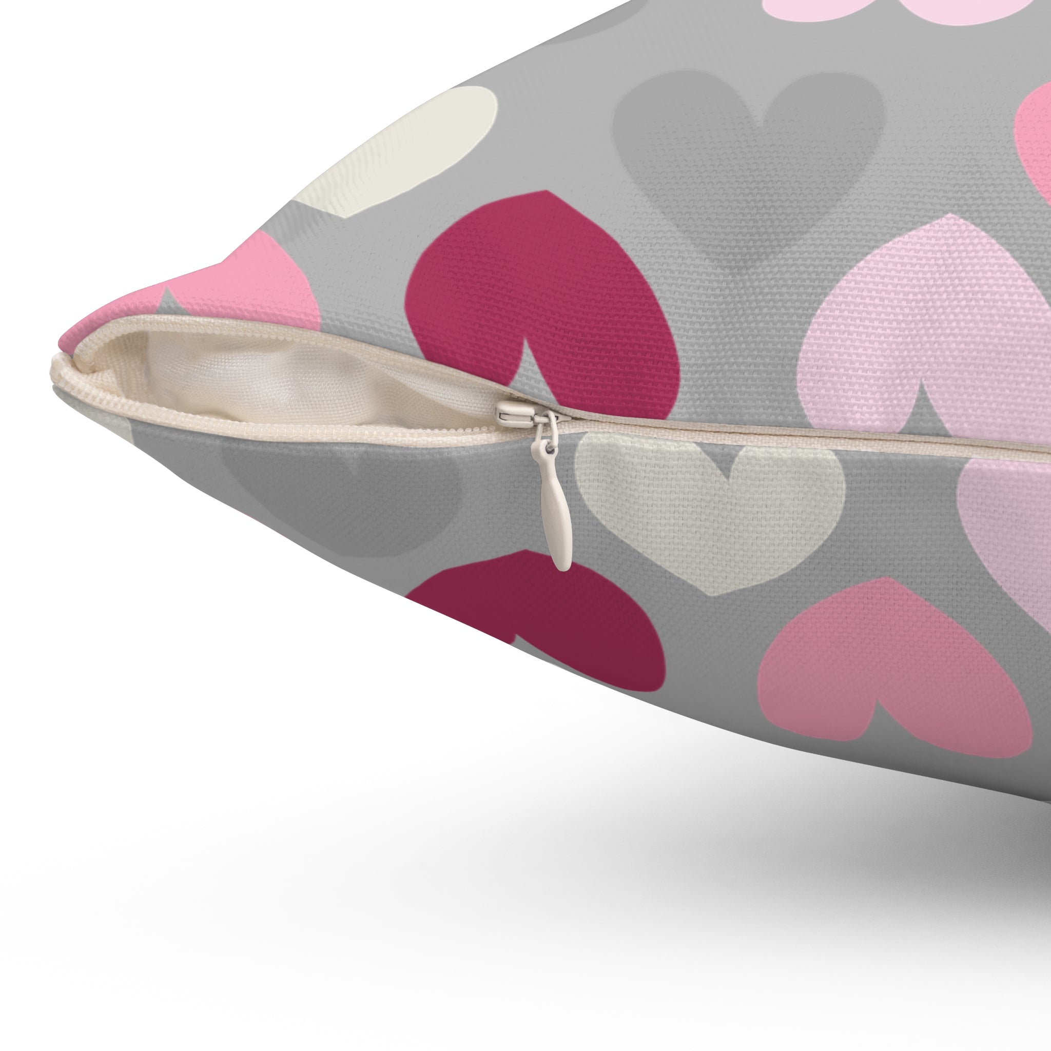 Valentine Hearts/Spun Polyester Square Pillow - Enet Images