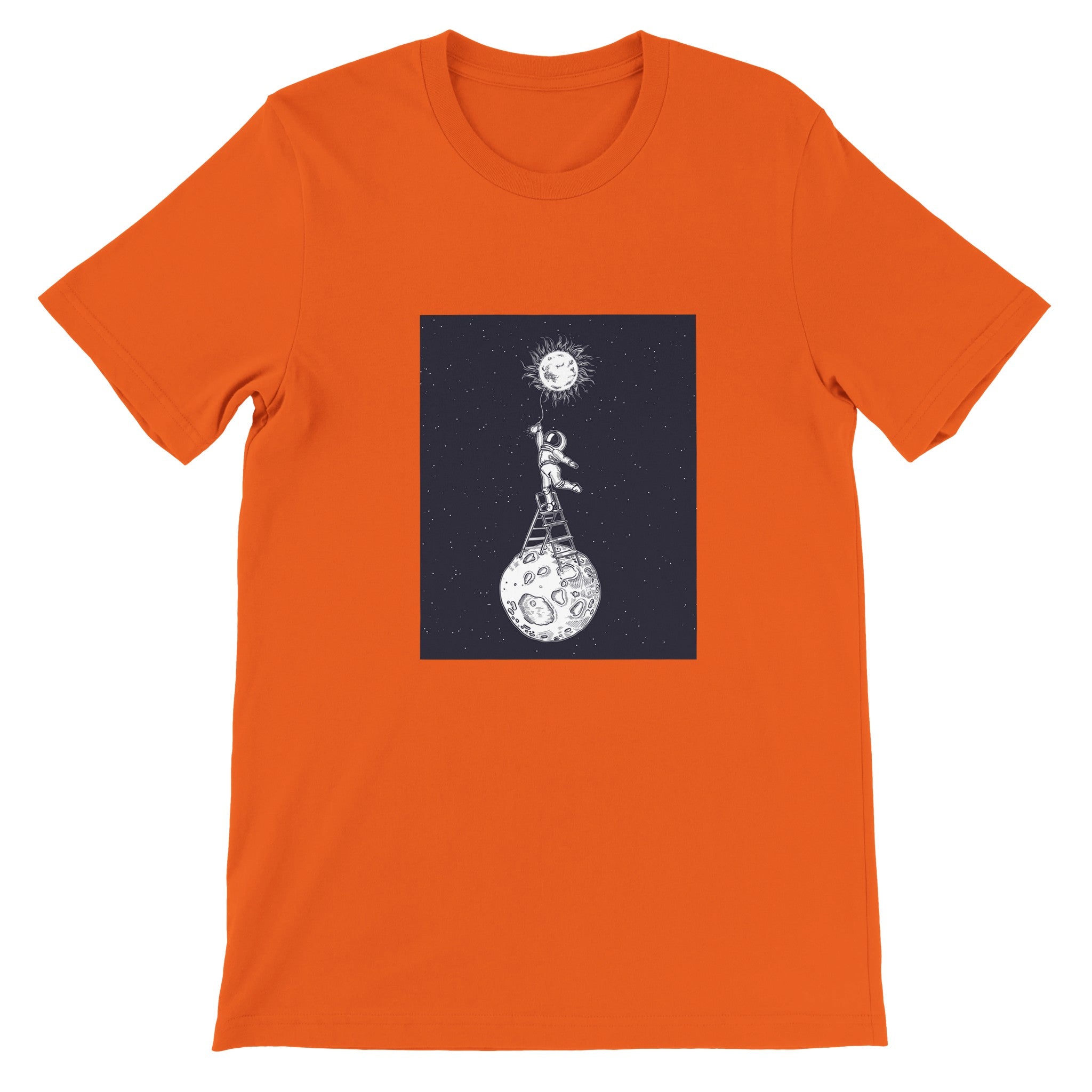 Budget Unisex Crewneck T-shirt/Astronaut-Sun - Enet Images