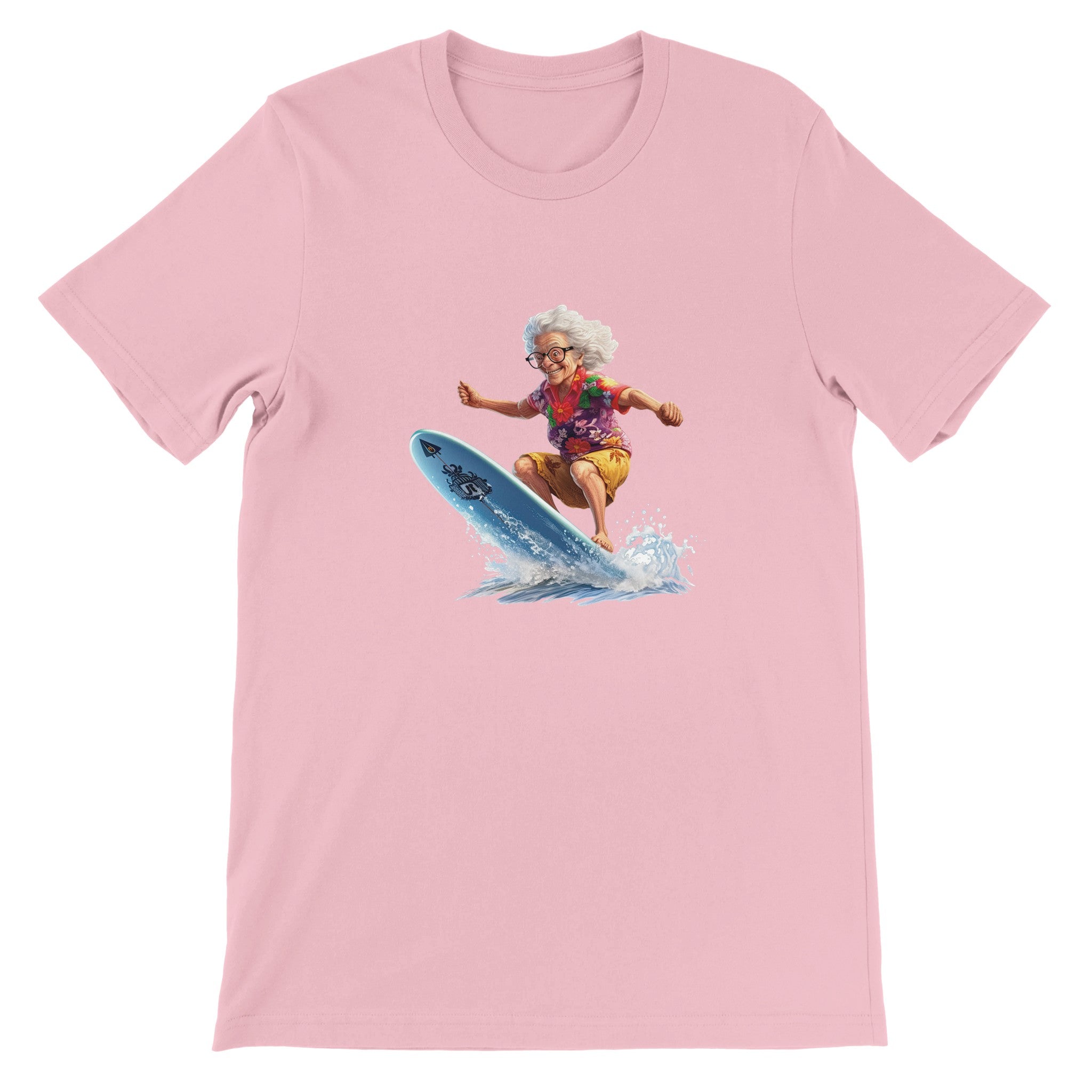Budget Unisex Crewneck T-shirt/Grandma-Surfin - Enet Images