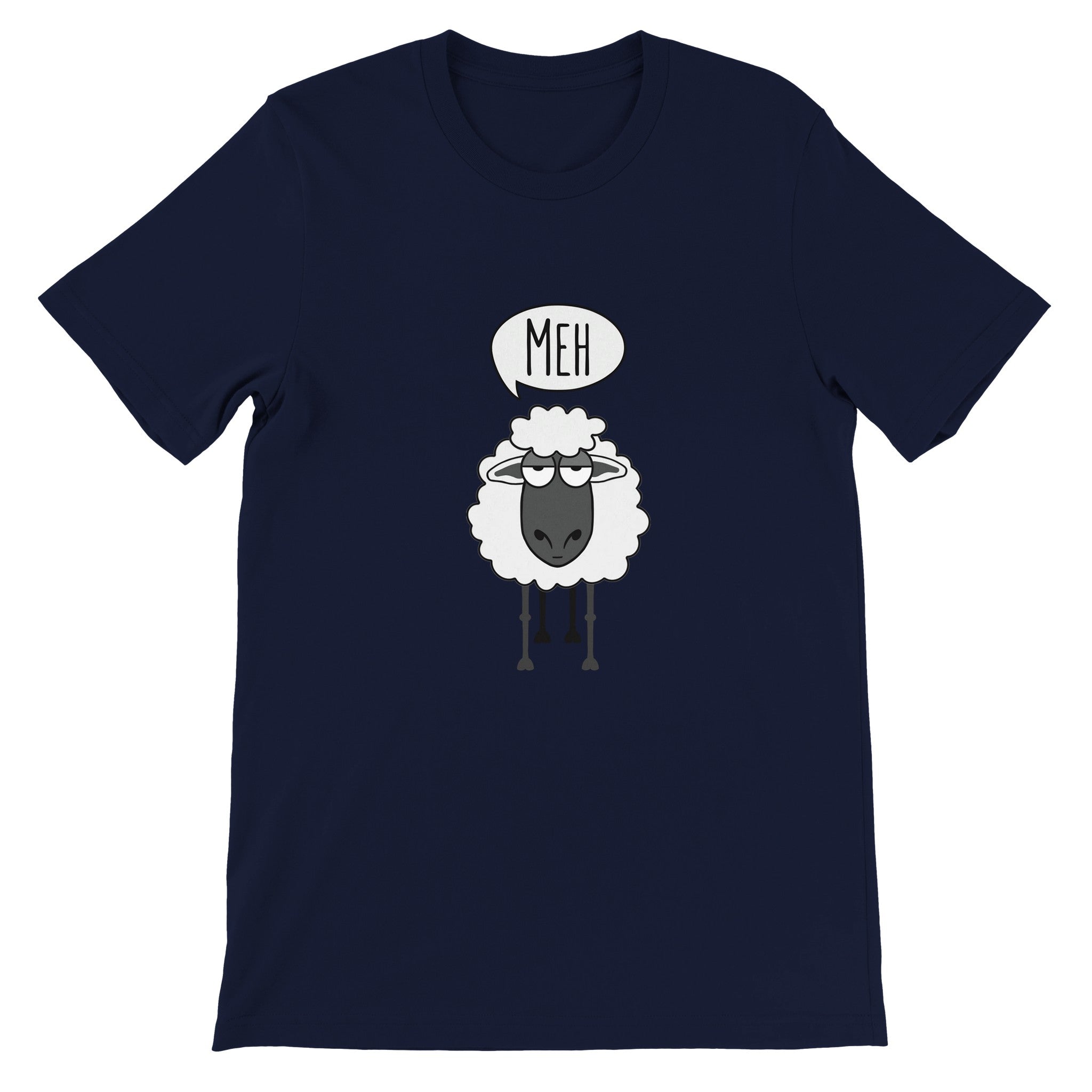Budget Unisex Crewneck T-shirt/Sheep-Meh - Enet Images