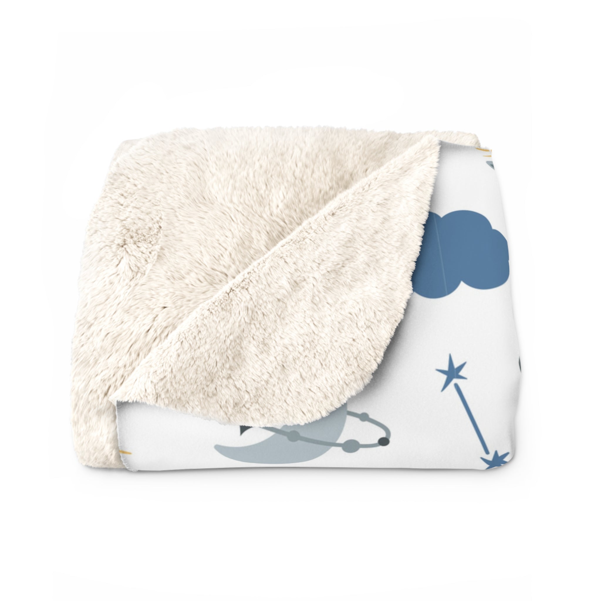 Boho Cat/Sherpa Fleece Blanket - Enet Images