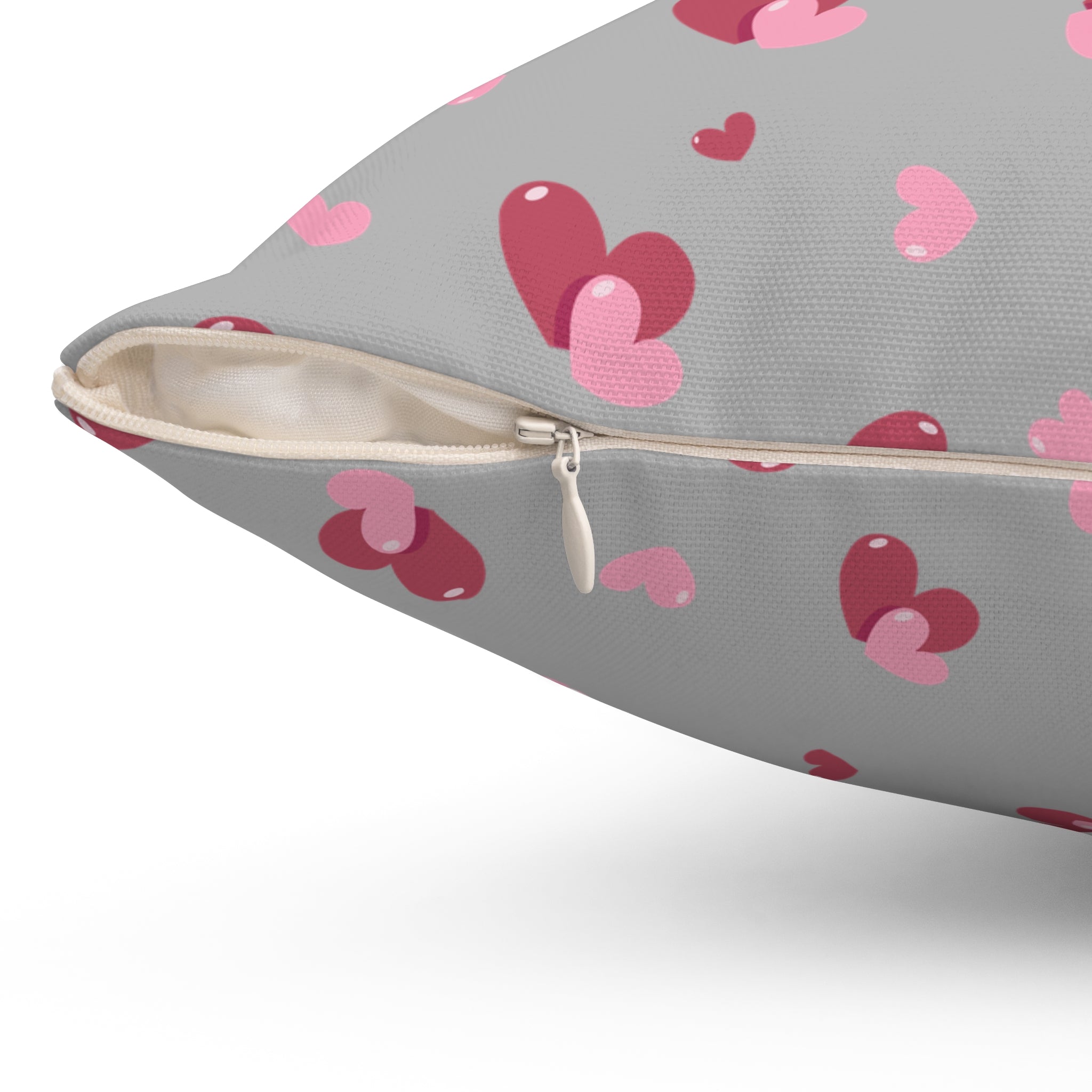 Valentine Hearts/Spun Polyester Square Pillow - Enet Images