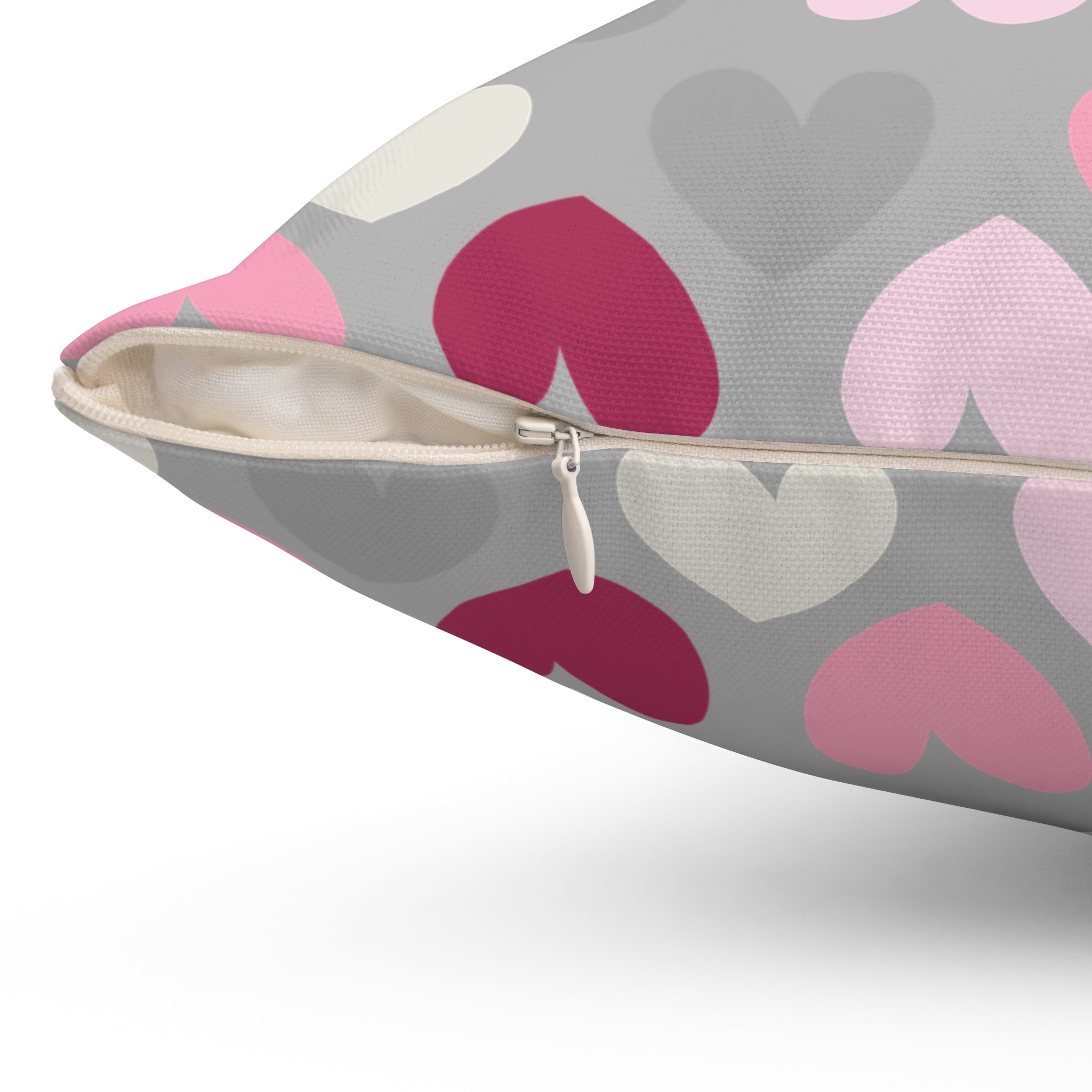 Valentine Hearts/Spun Polyester Square Pillow - Enet Images