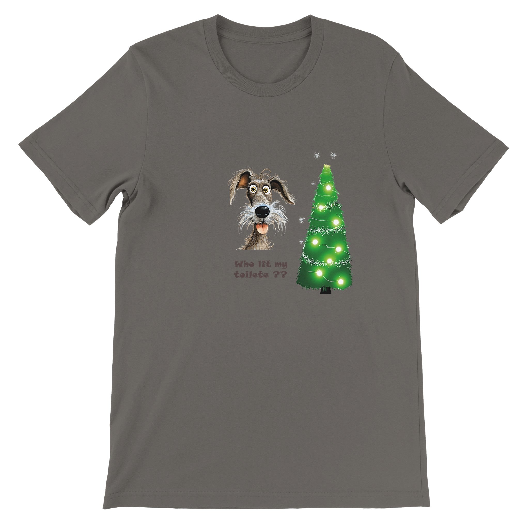 Budget Unisex Crewneck T-shirt/Who-Lit-My-Toilet - Enet Images