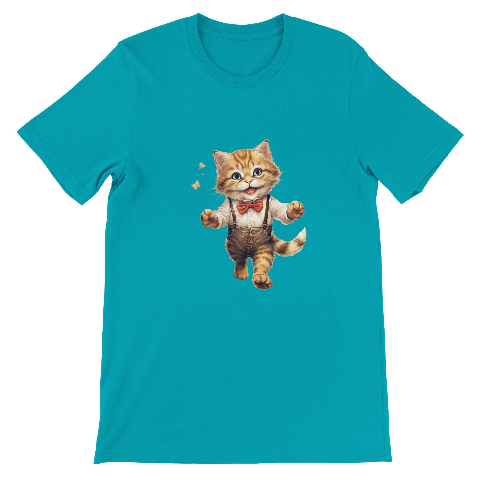 Budget Unisex Crewneck T-shirt/Mr-Cat - Enet Images