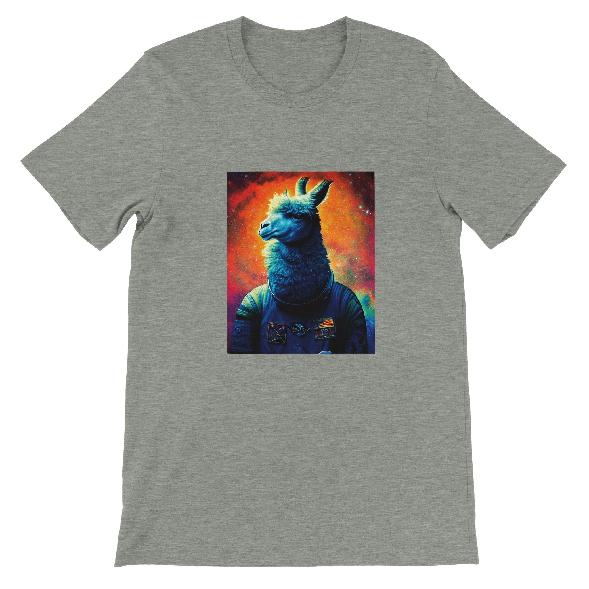 Budget Unisex Crewneck T-shirt/Astronaut-Lama - Enet Images