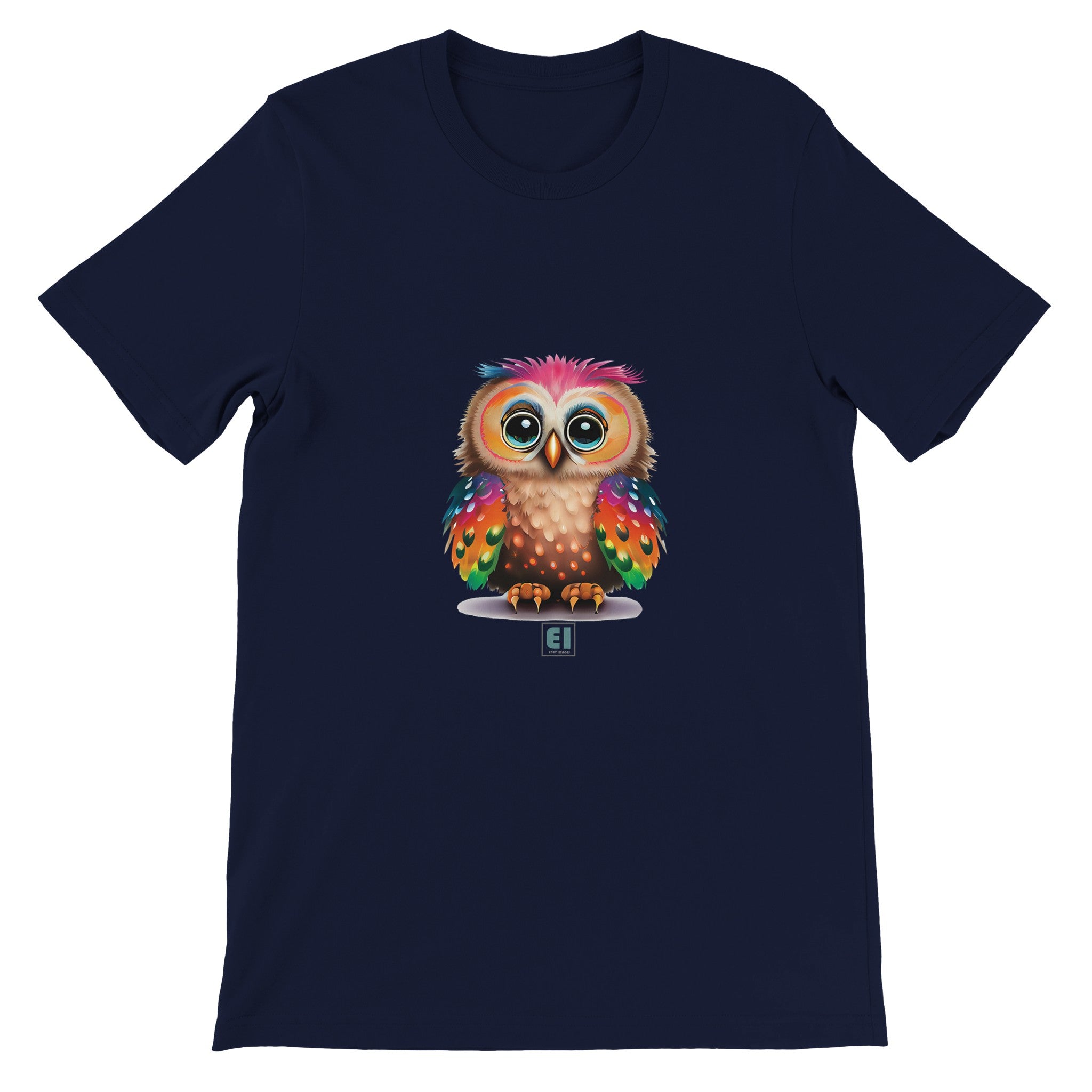 Budget Unisex Crewneck T-shirt/Funny-Baby-Owl - Enet Images
