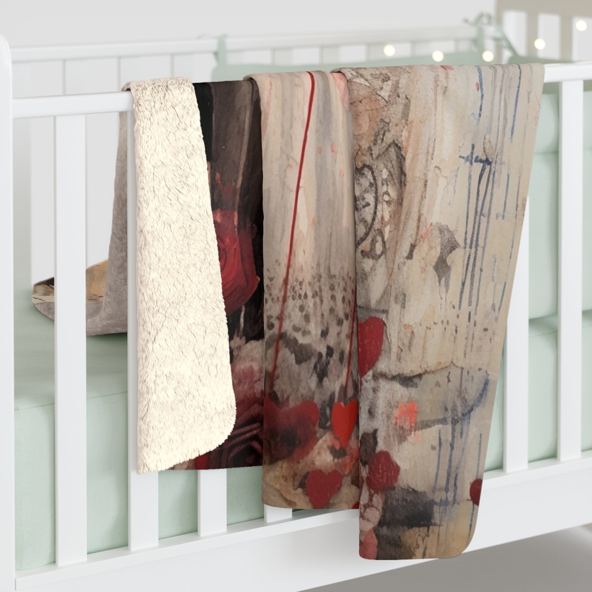 Couple In Love/Sherpa Fleece Blanket - Enet Images