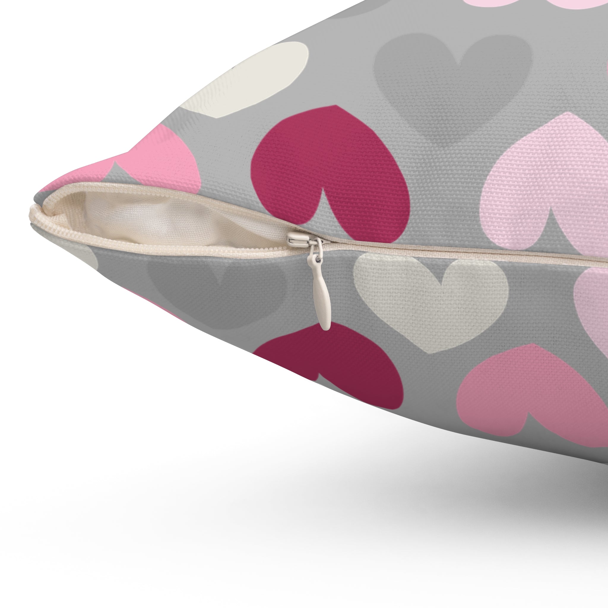 Valentine Hearts/Spun Polyester Square Pillow - Enet Images