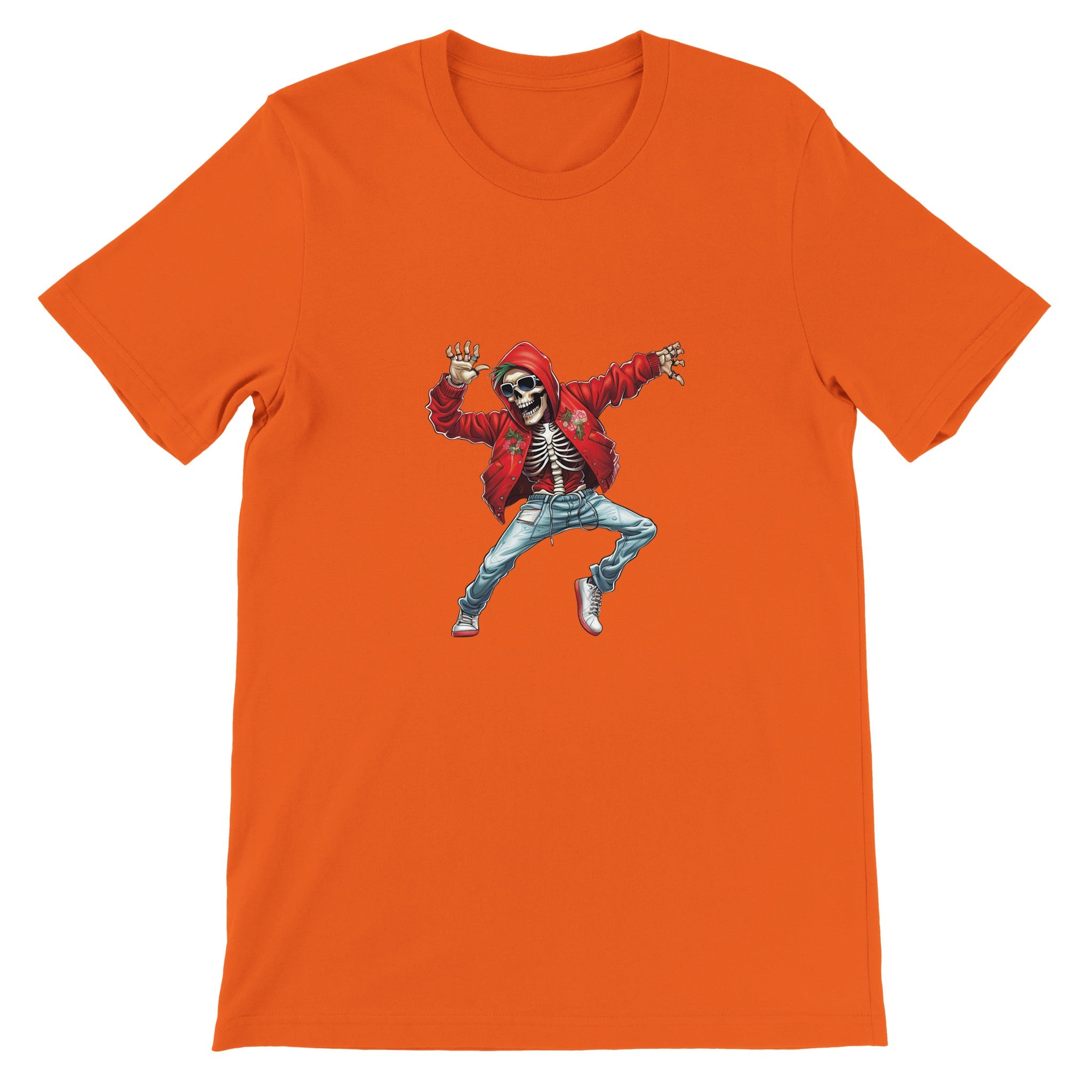 Budget Unisex Crewneck T-shirt/Skeleton-Christmas - Enet Images