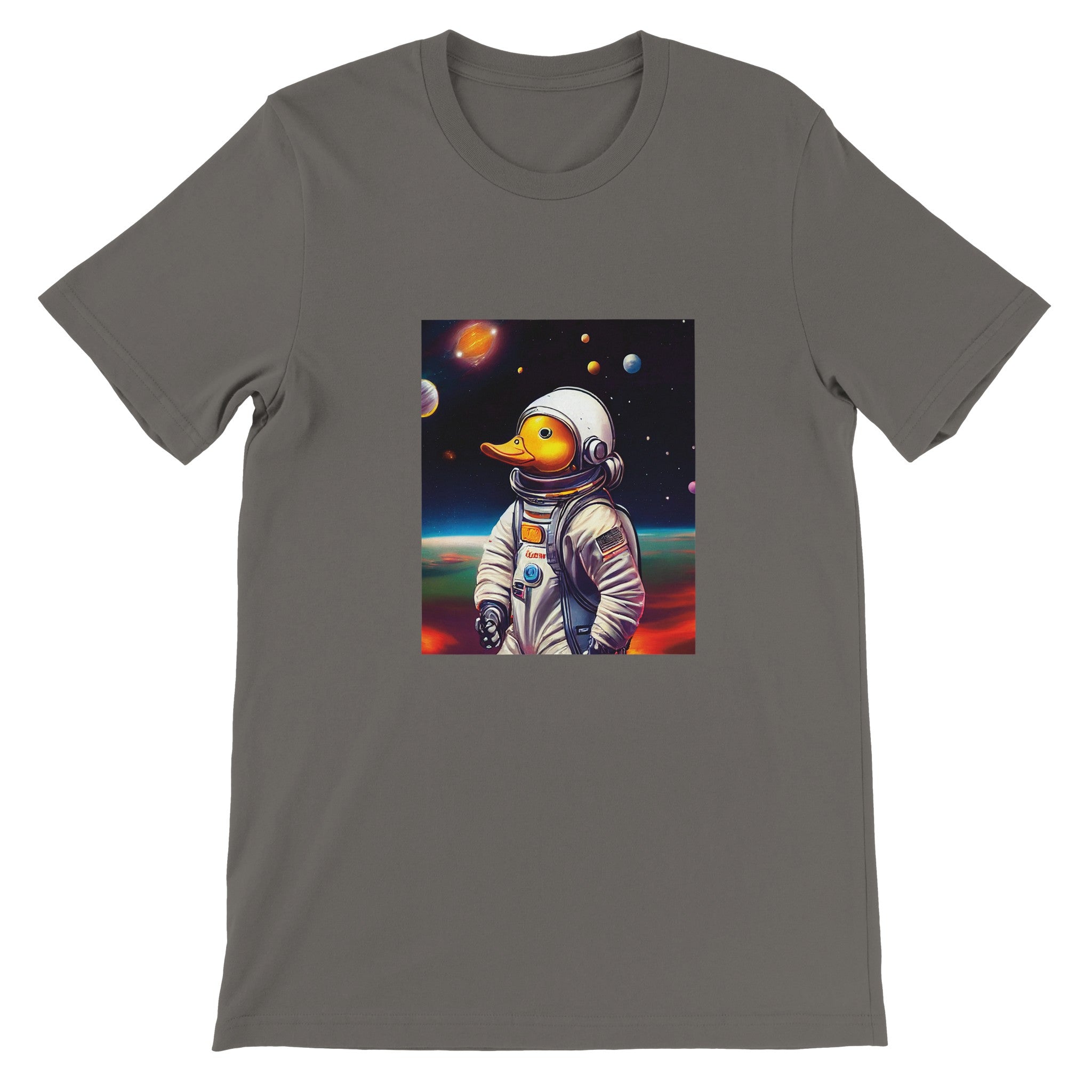 Budget Unisex Crewneck T-shirt/Astronaut-Duck - Enet Images
