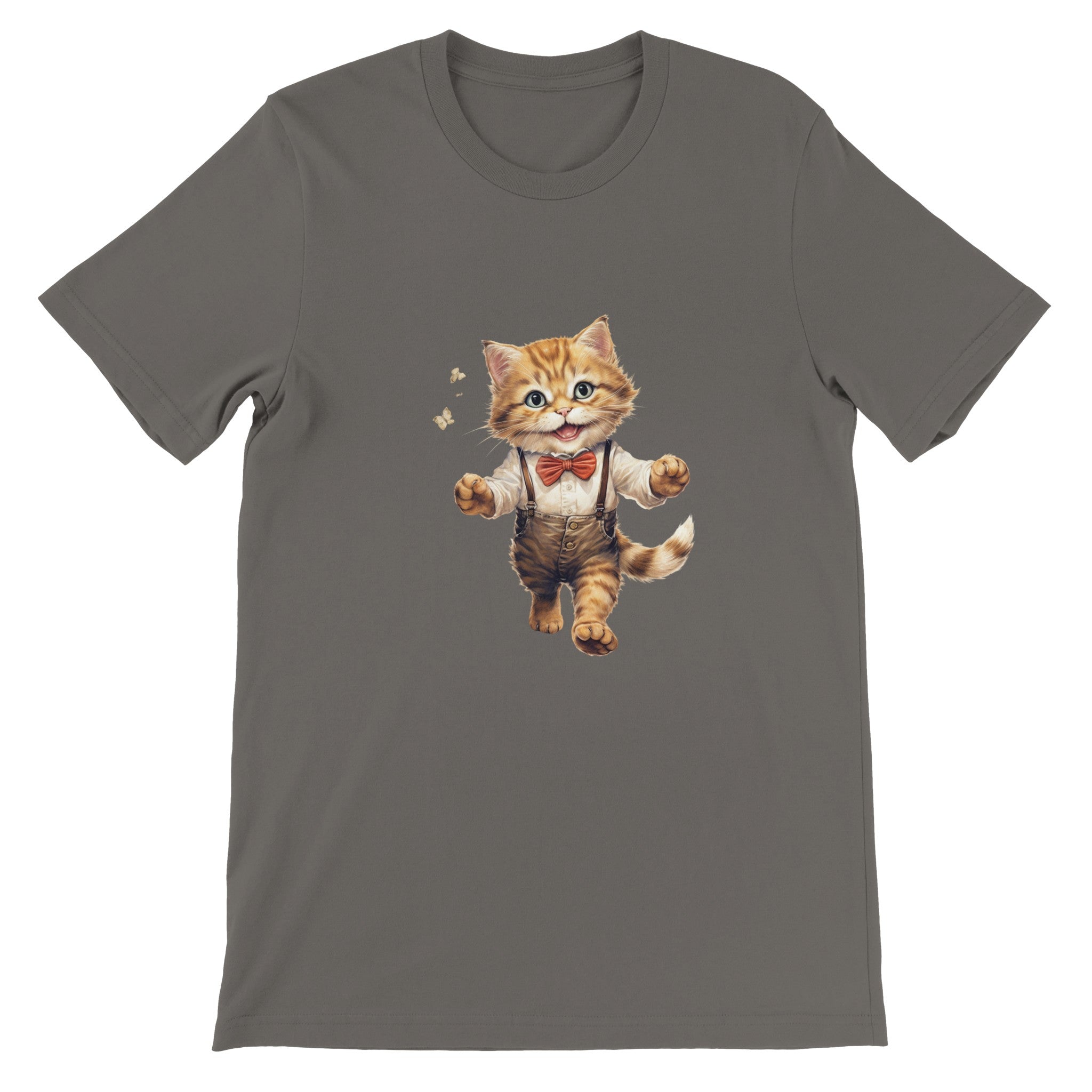 Budget Unisex Crewneck T-shirt/Mr-Cat - Enet Images