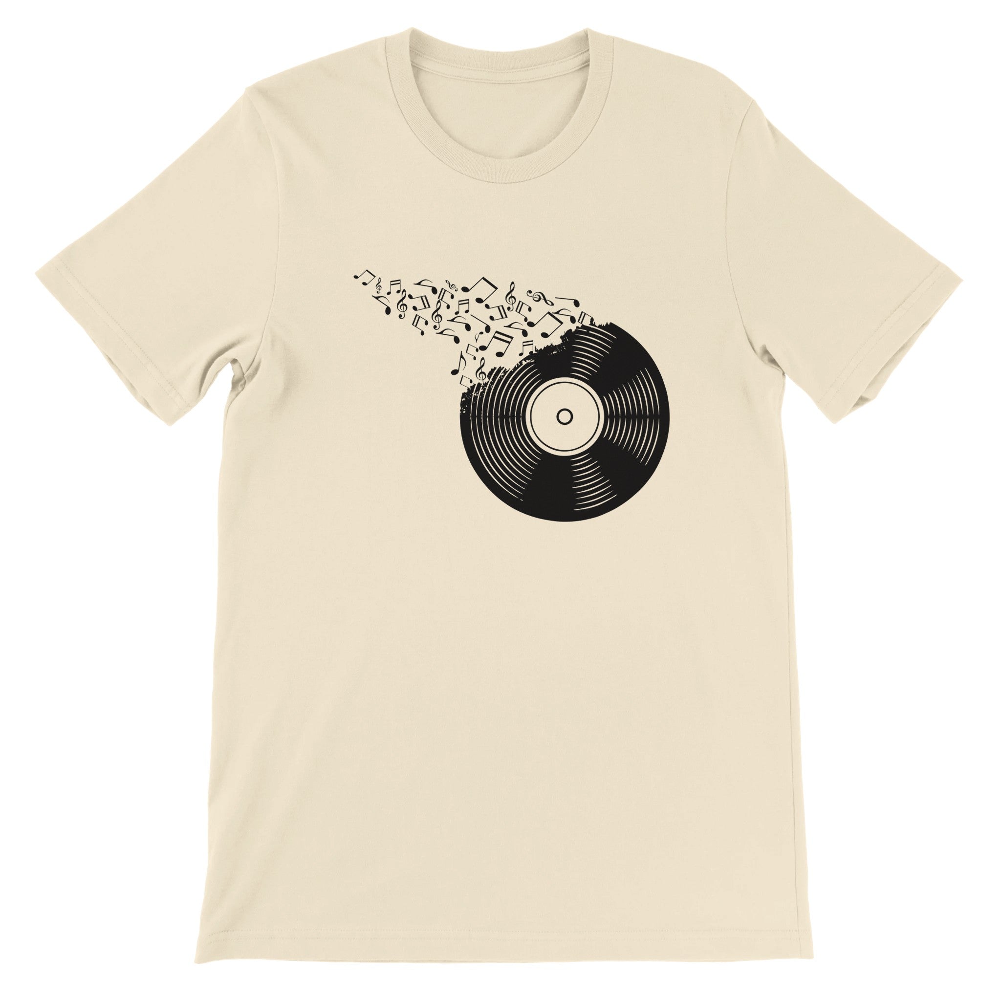 Budget Unisex Crewneck T-shirt/Vynil-Record-Music - Enet Images