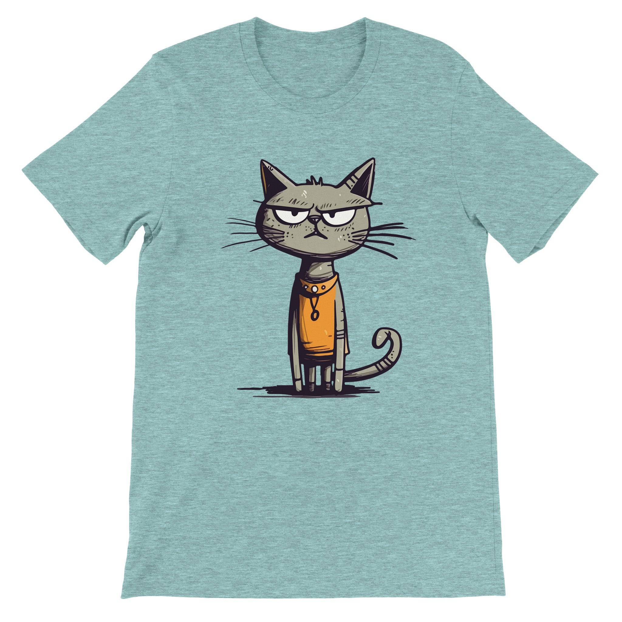 Budget Unisex Crewneck T-shirt/Egyptian-Funny-Cat - Enet Images