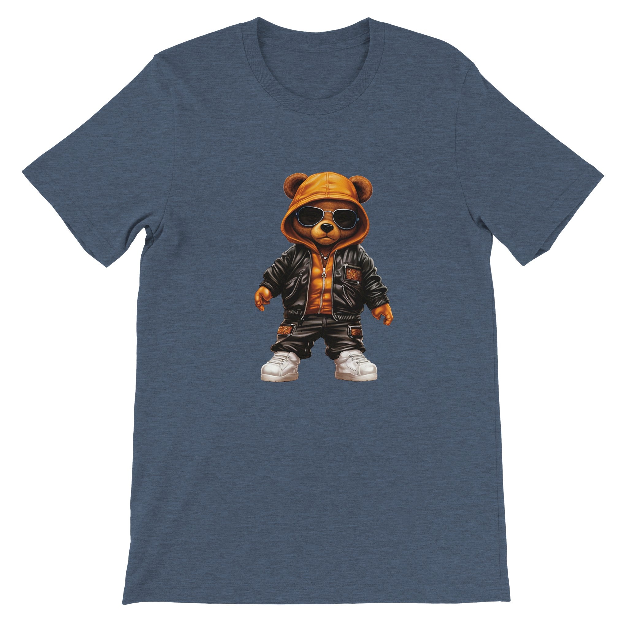 Budget Unisex Crewneck T-shirt/Hip-Hop-Teddy-Bear - Enet Images
