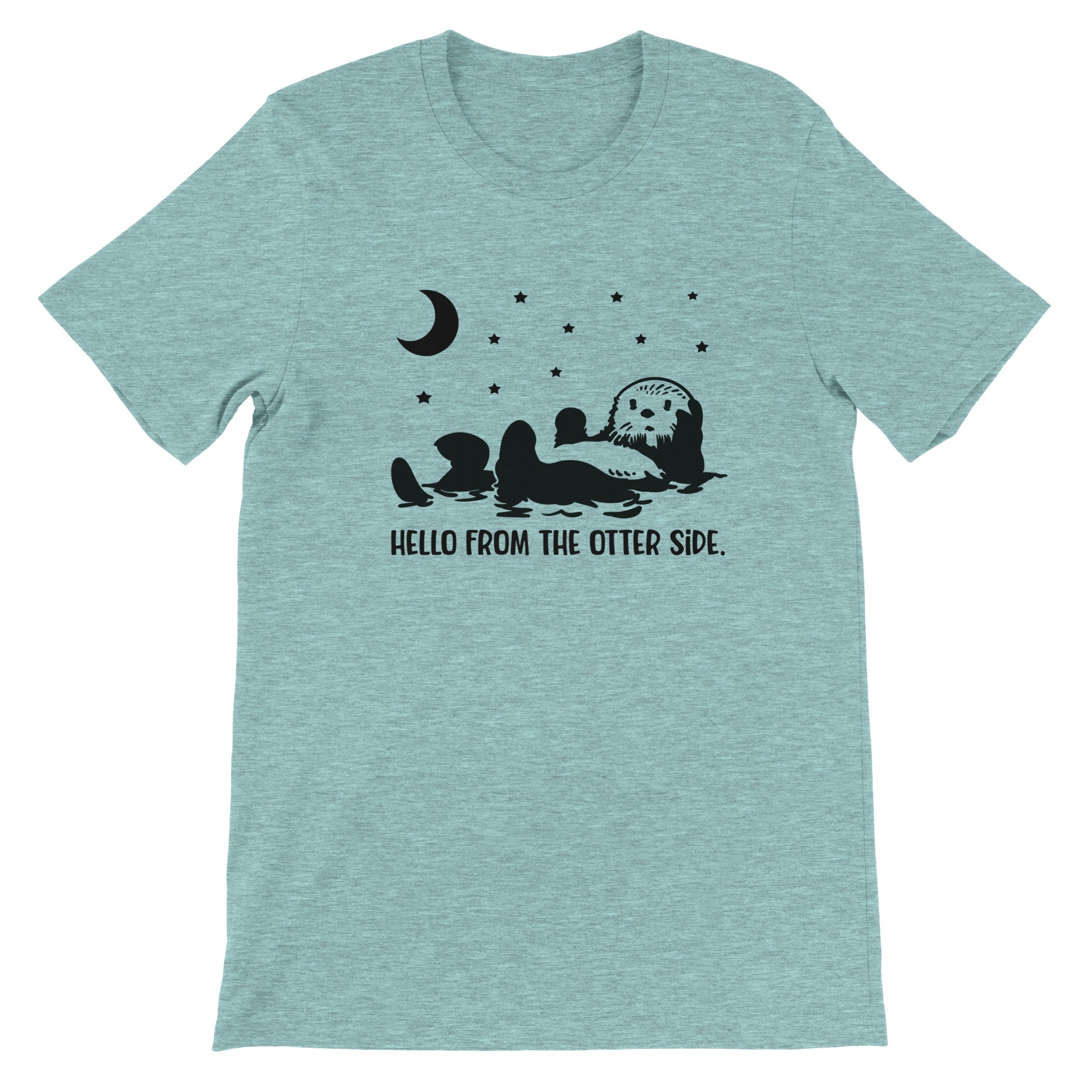 Budget Unisex Crewneck T-shirt/Hello-From-The-Otter-Side - Enet Images