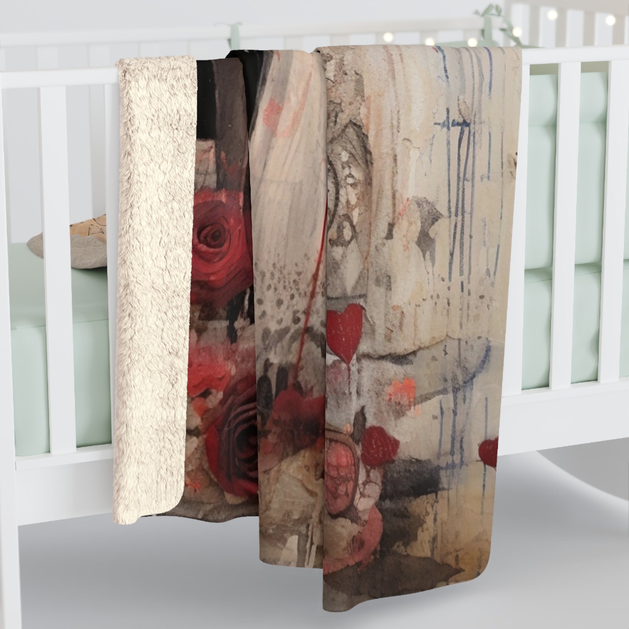 Couple In Love/Sherpa Fleece Blanket - Enet Images