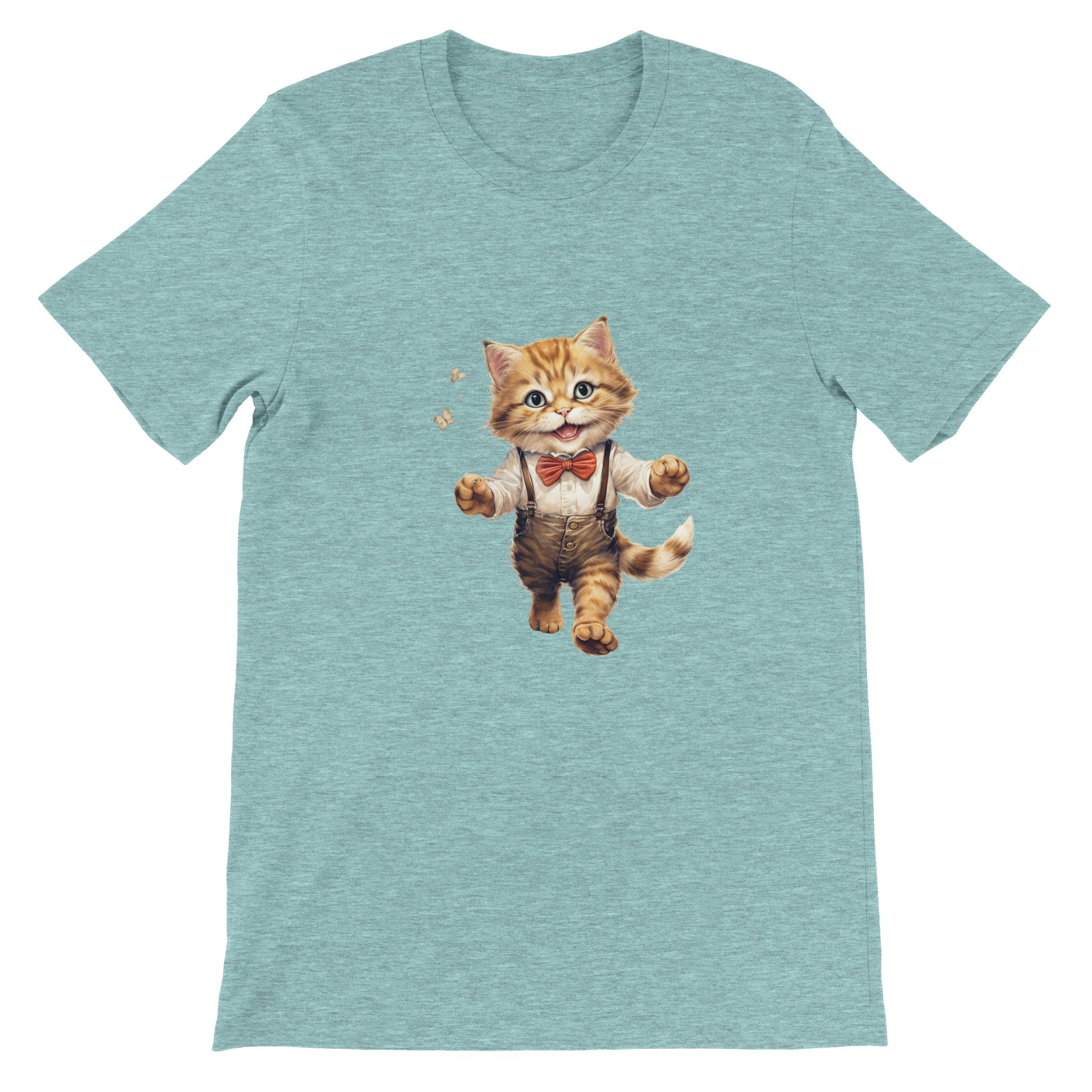 Budget Unisex Crewneck T-shirt/Mr-Cat - Enet Images