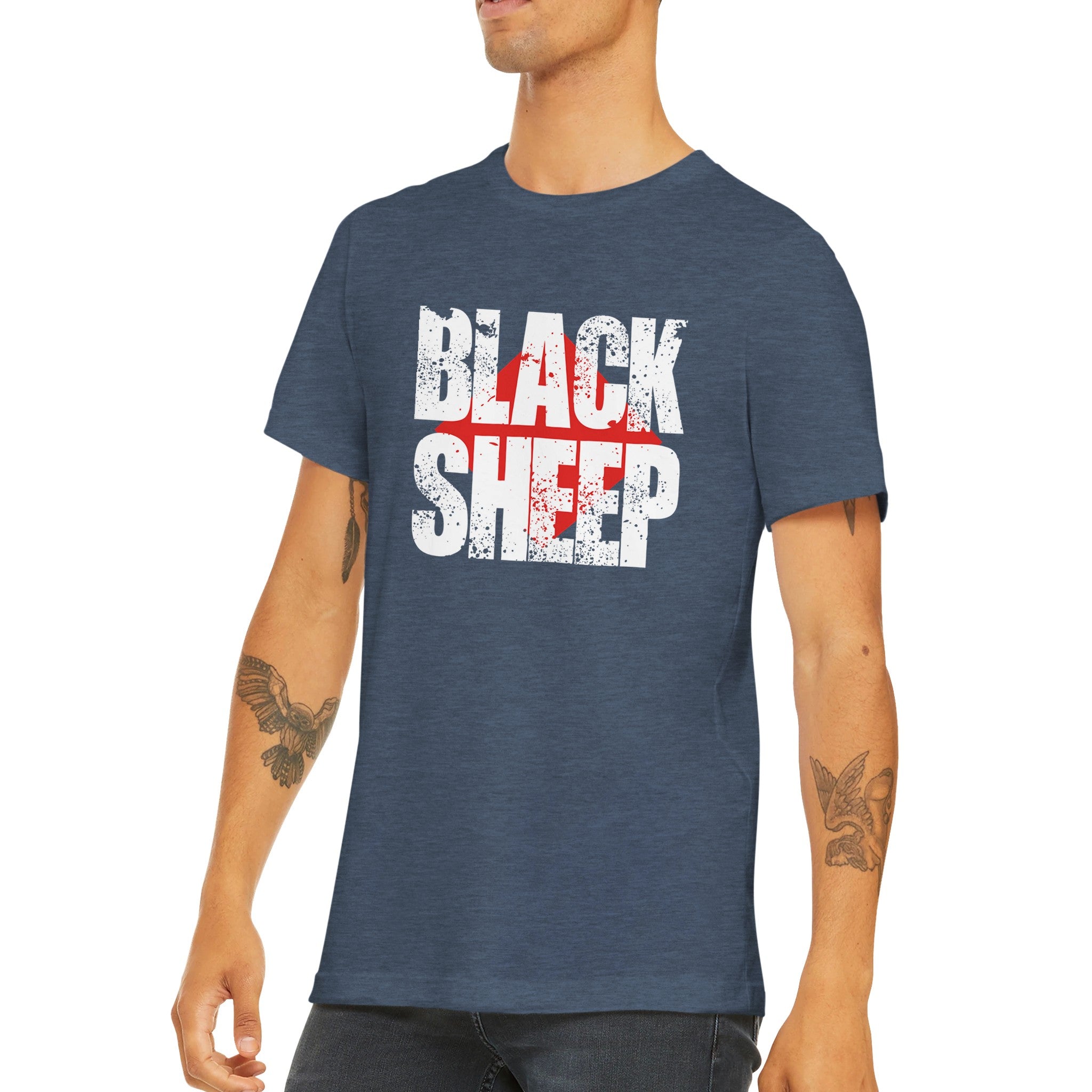 Budget Unisex Crewneck T-shirt/Black-Sheep - Enet Images
