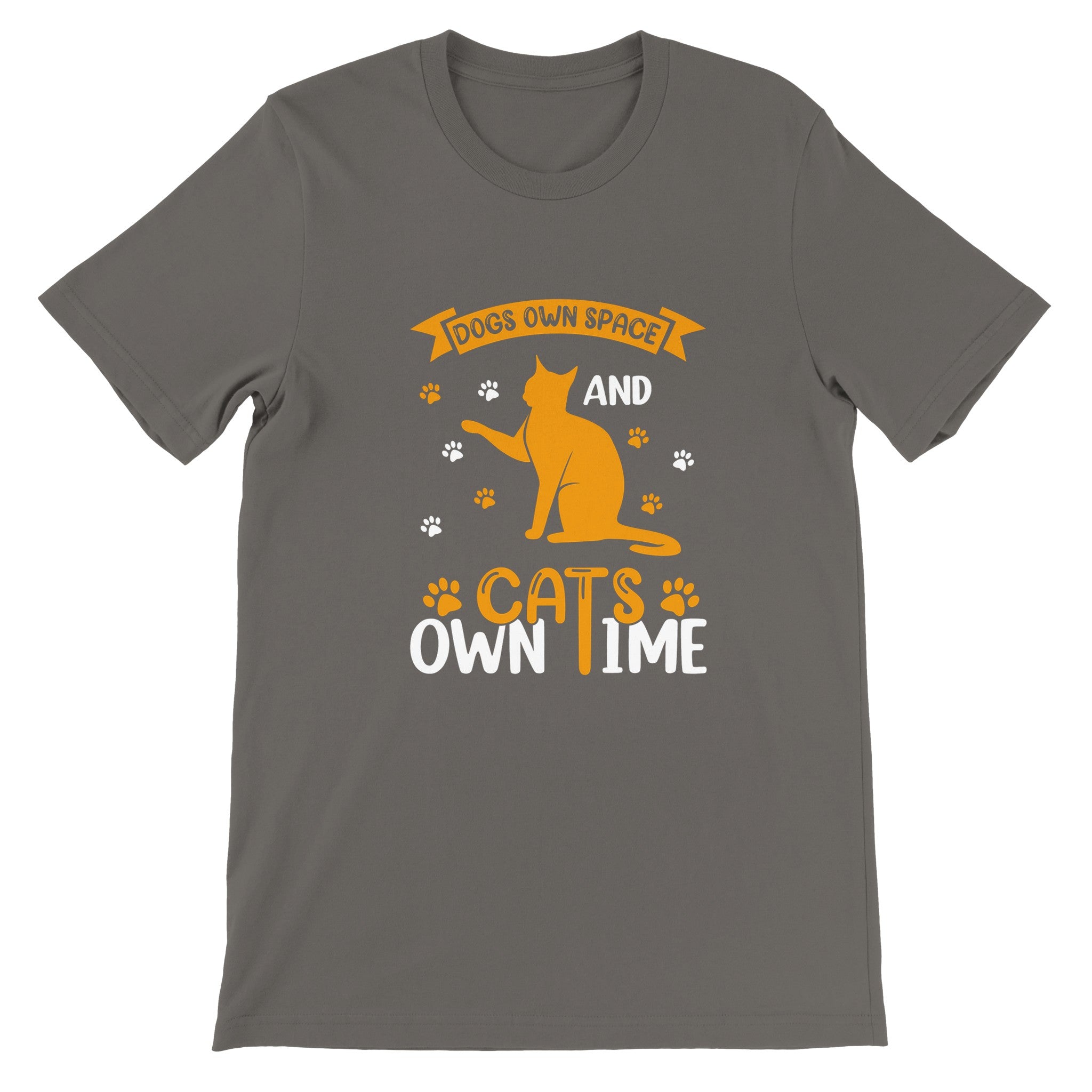 Budget Unisex Crewneck T-shirt/Cats-Own-Time - Enet Images