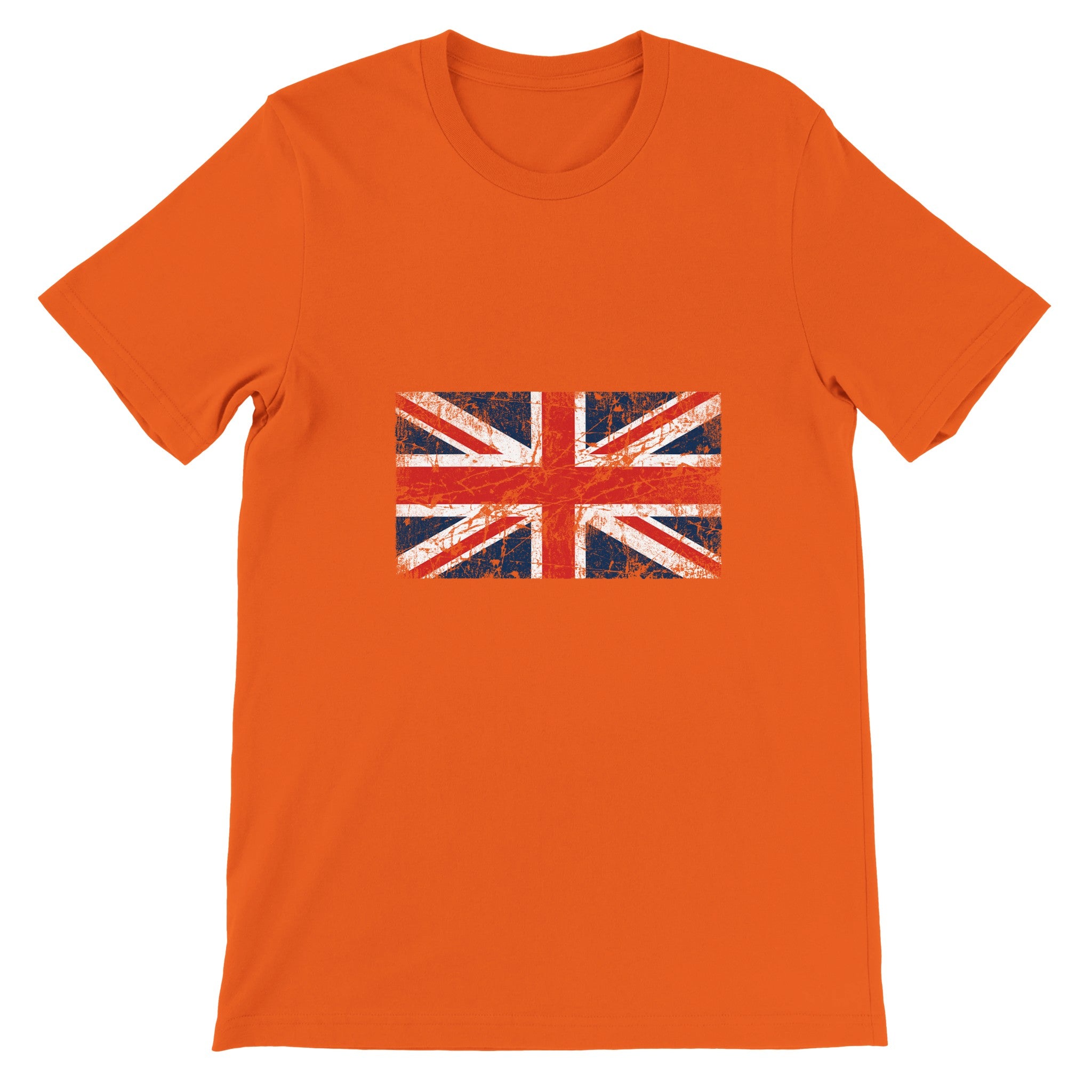 Budget Unisex Crewneck T-shirt/UK-Flag-Vintage - Enet Images