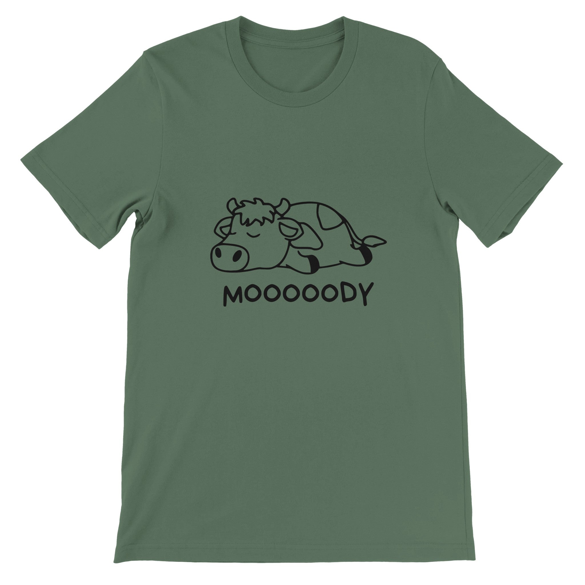Budget Unisex Crewneck T-shirt/Moody-Cow - Enet Images