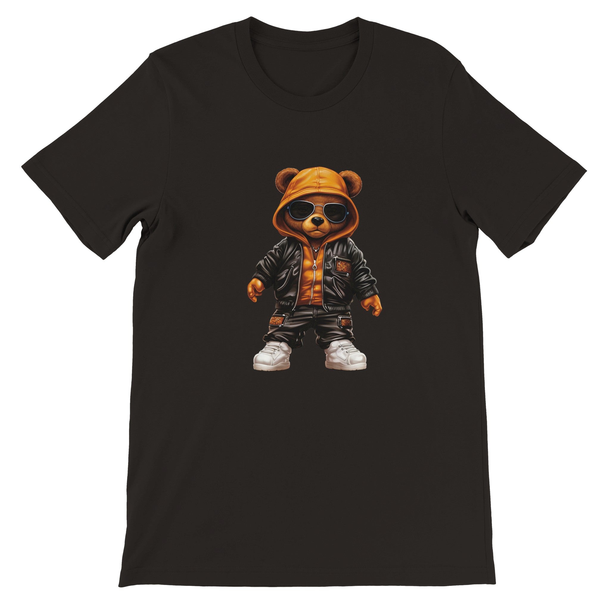 Budget Unisex Crewneck T-shirt/Hip-Hop-Teddy-Bear - Enet Images