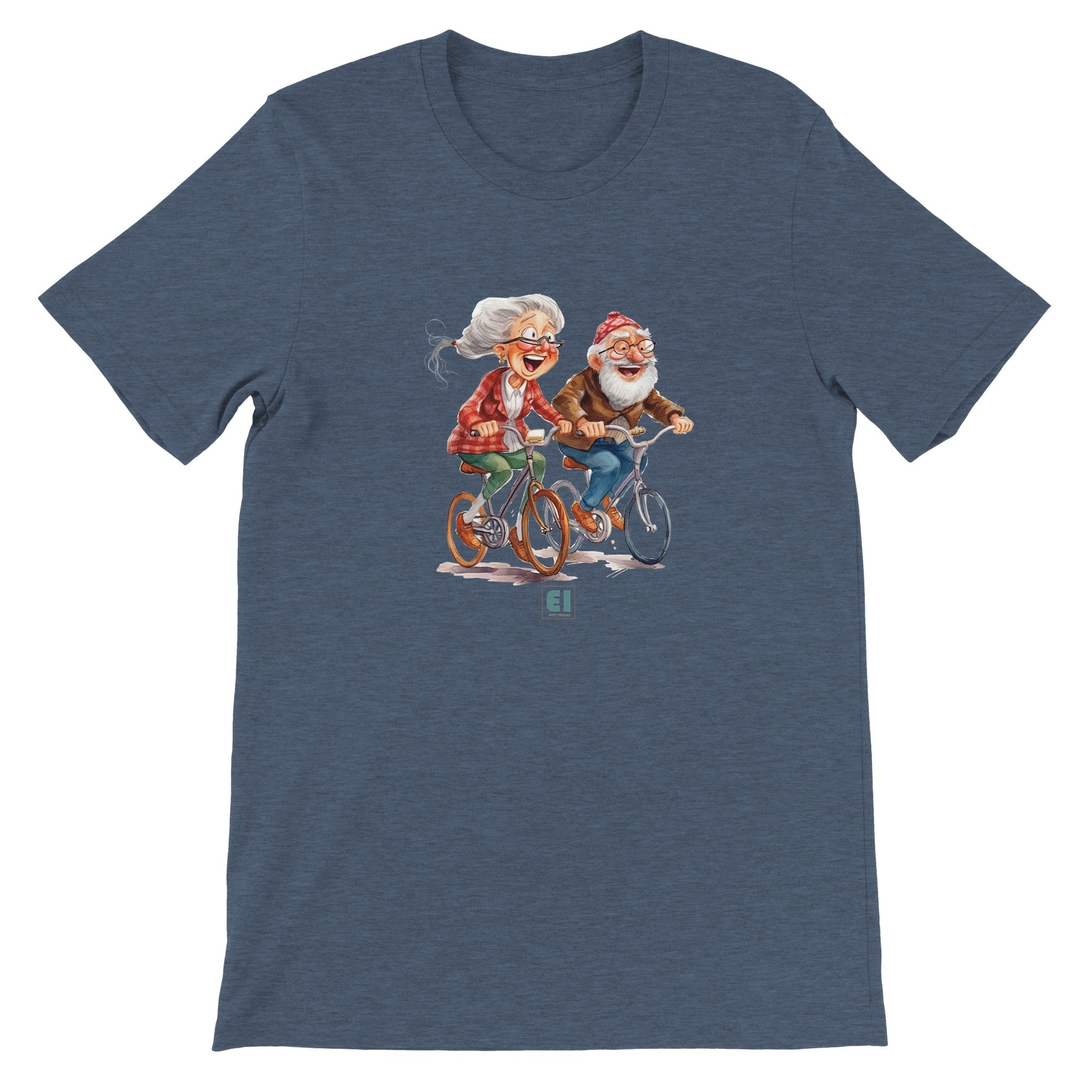 Budget Unisex Crewneck T-shirt/Grandparents-Bicycle - Enet Images