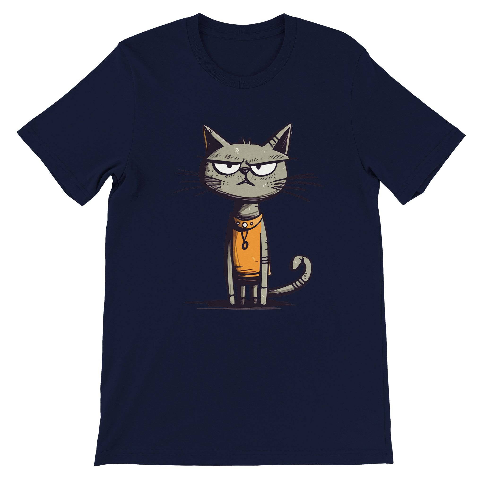Budget Unisex Crewneck T-shirt/Egyptian-Funny-Cat - Enet Images