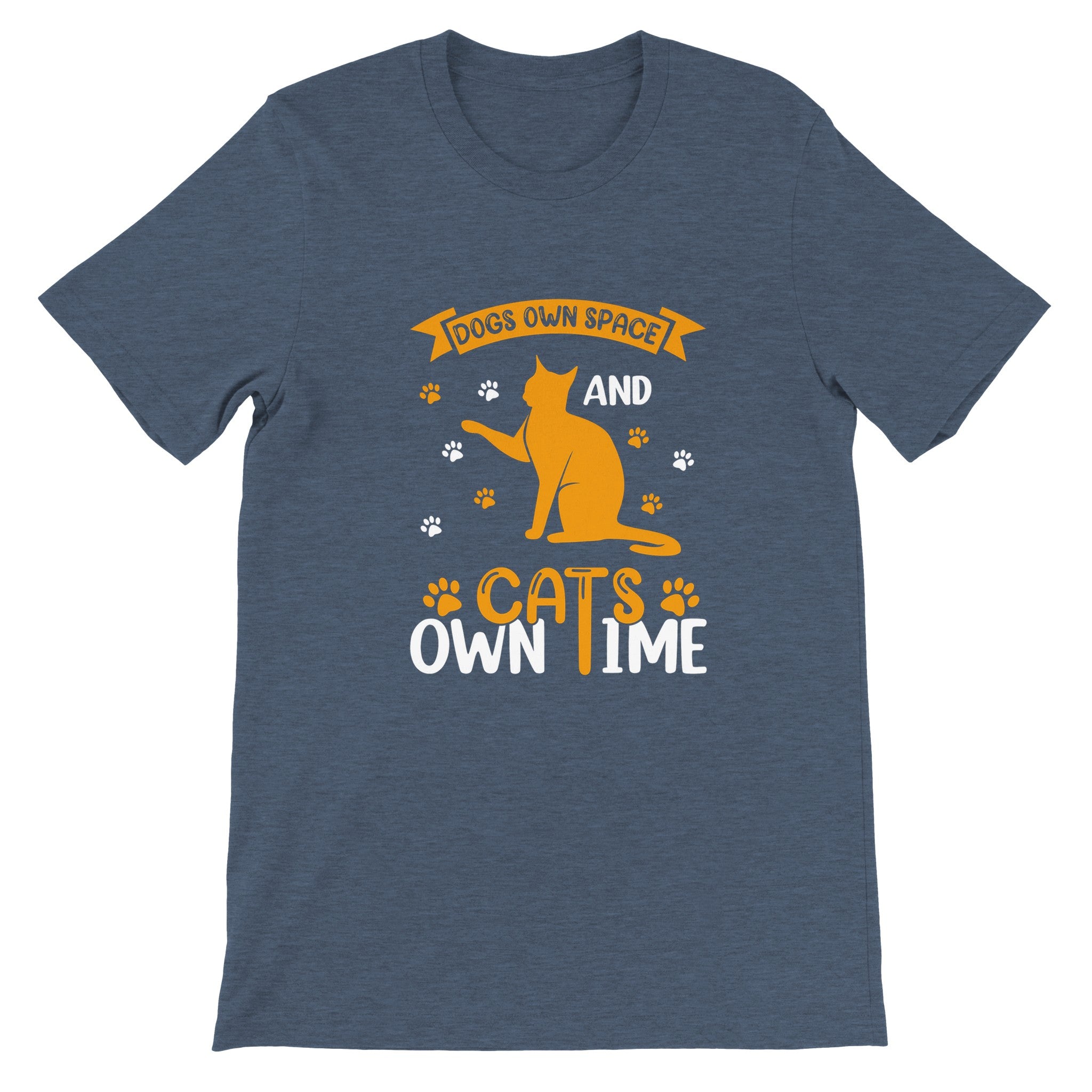 Budget Unisex Crewneck T-shirt/Cats-Own-Time - Enet Images