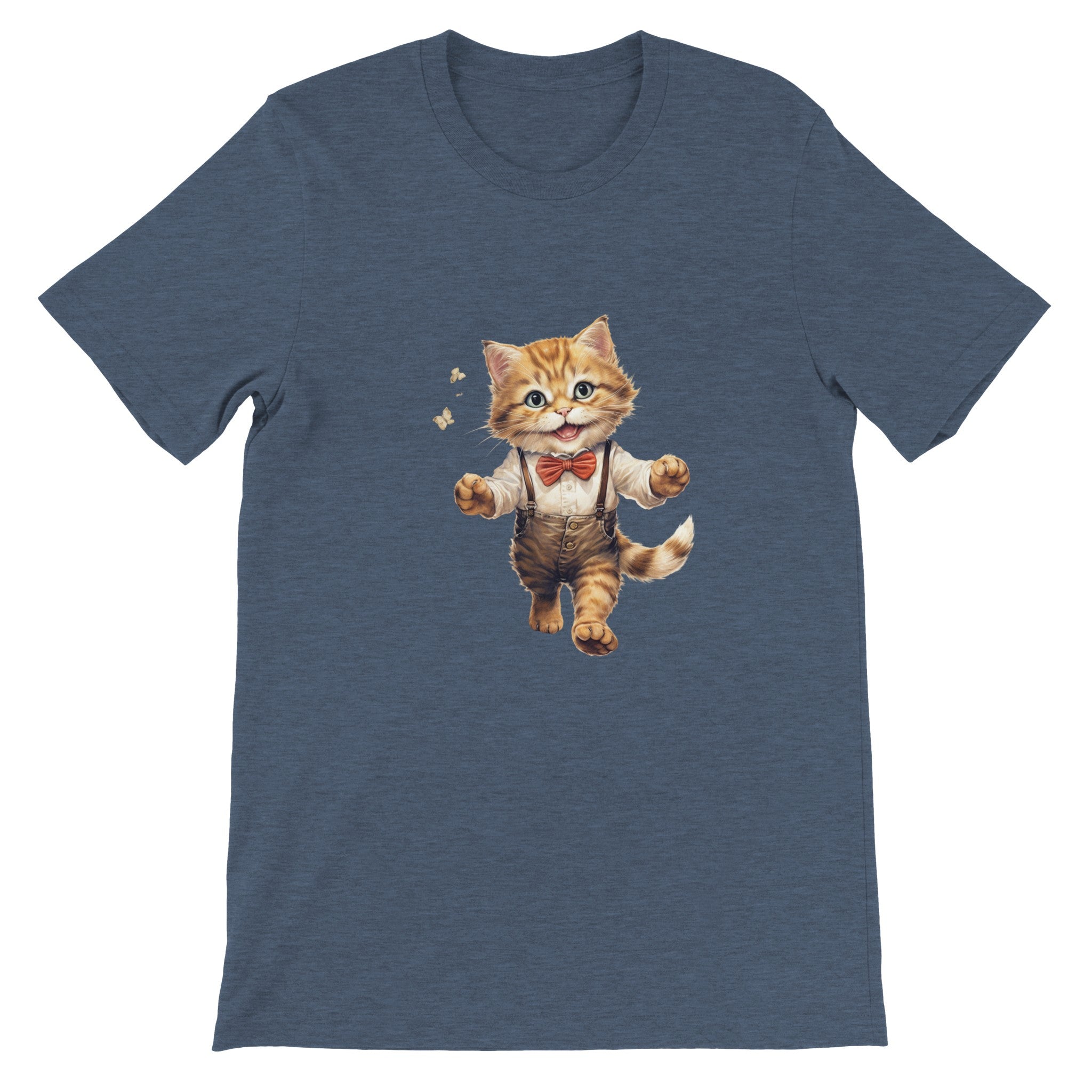 Budget Unisex Crewneck T-shirt/Mr-Cat - Enet Images