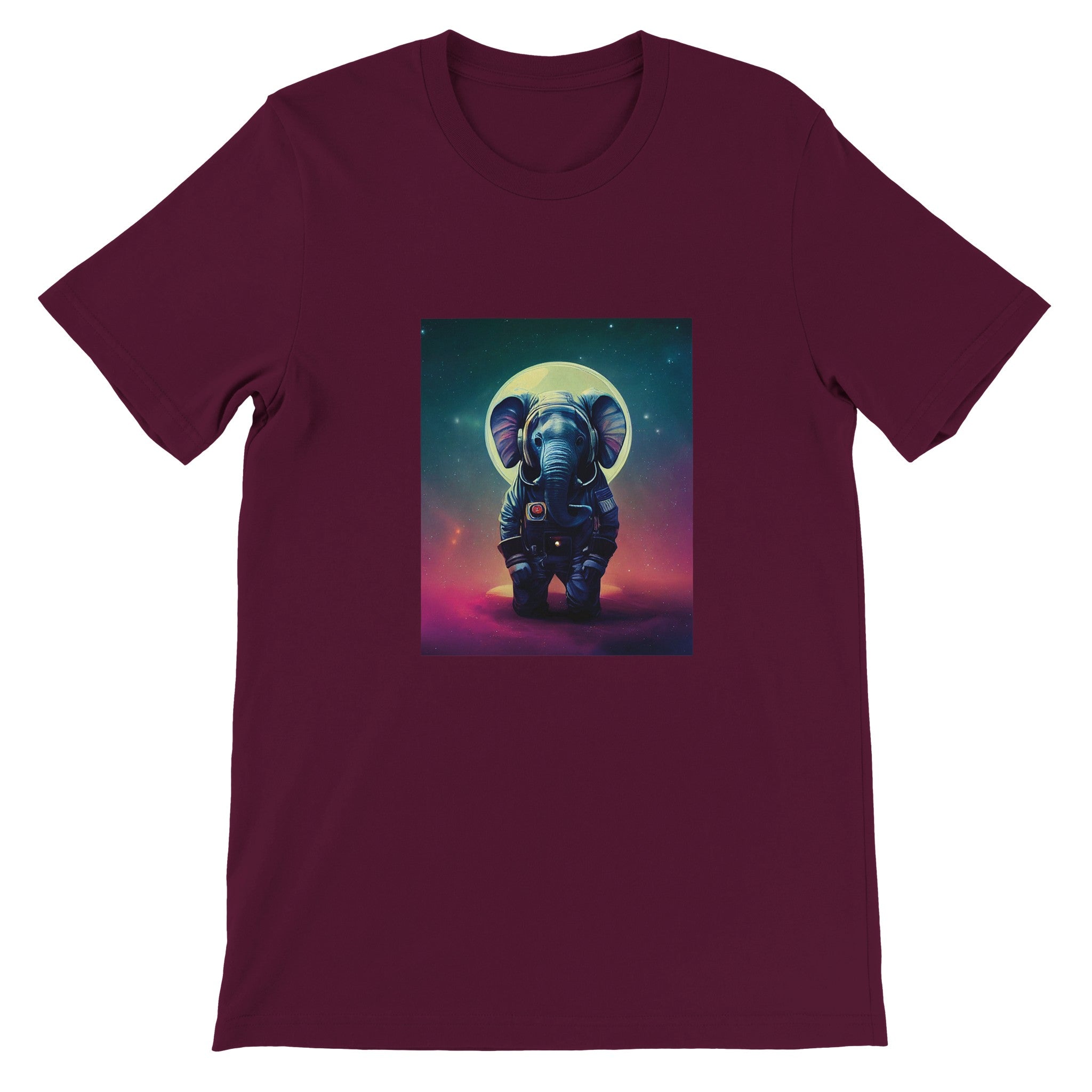Budget Unisex Crewneck T-shirt/Astronaut-Elephant - Enet Images