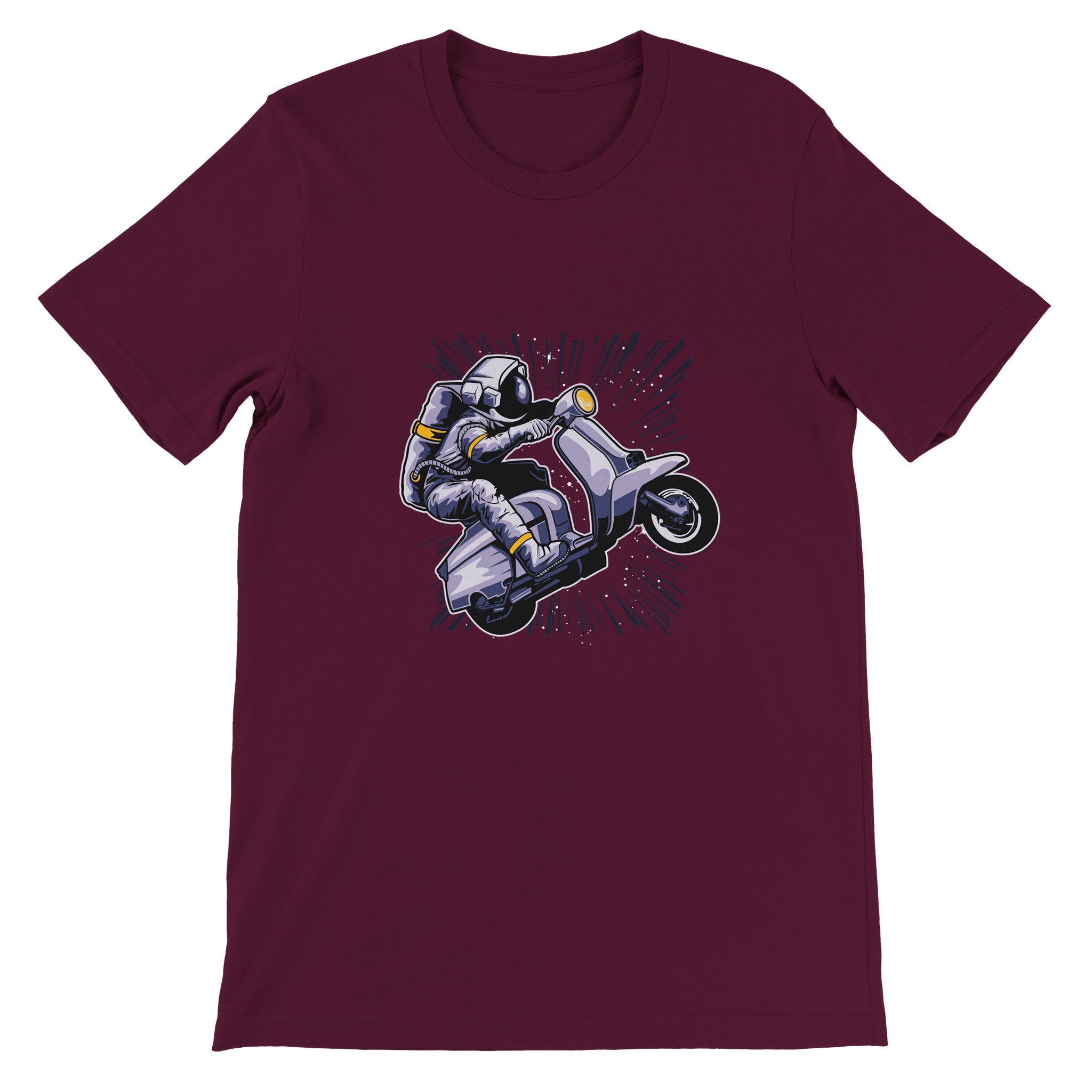 Budget Unisex Crewneck T-shirt/Astronaut-Vespa - Enet Images