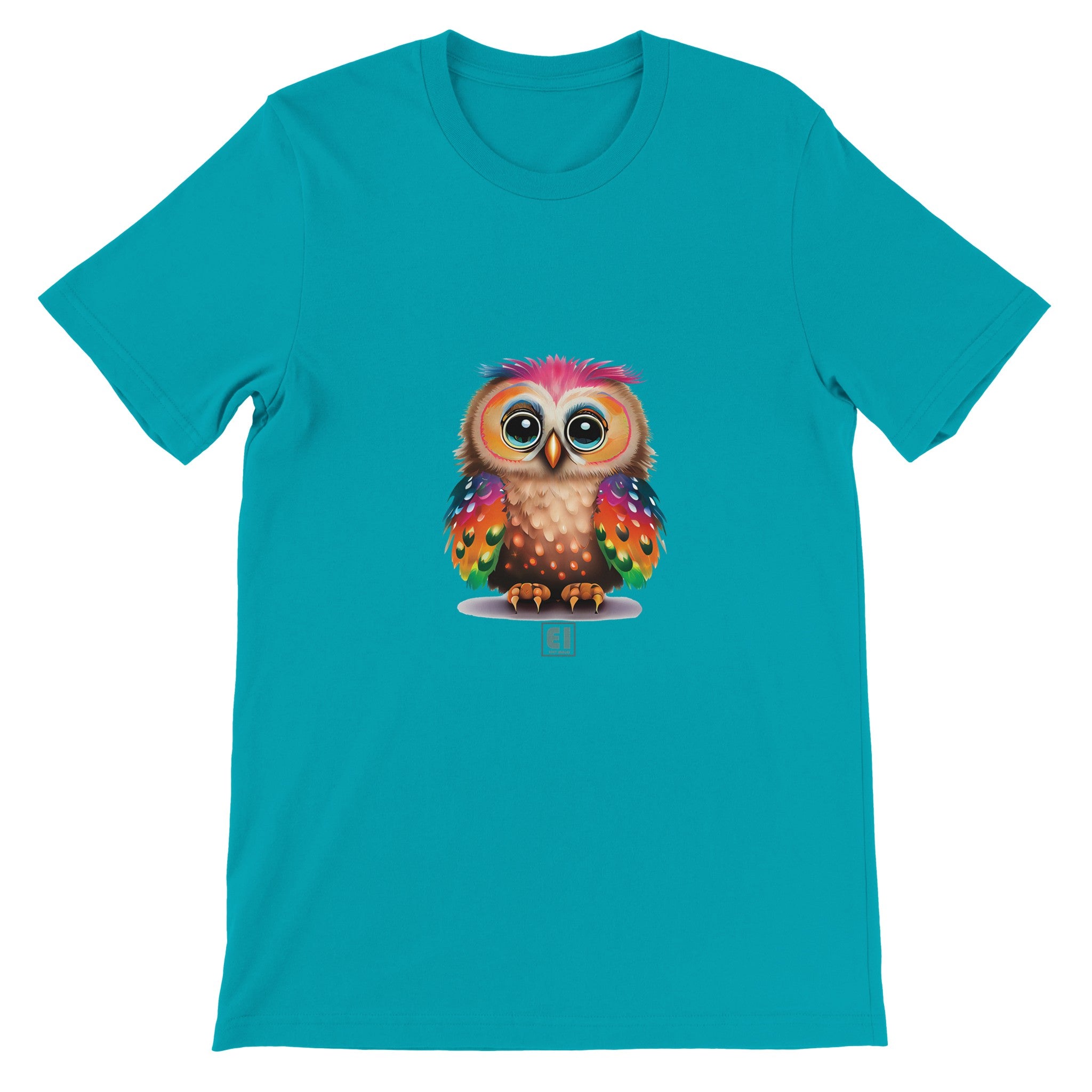 Budget Unisex Crewneck T-shirt/Funny-Baby-Owl - Enet Images