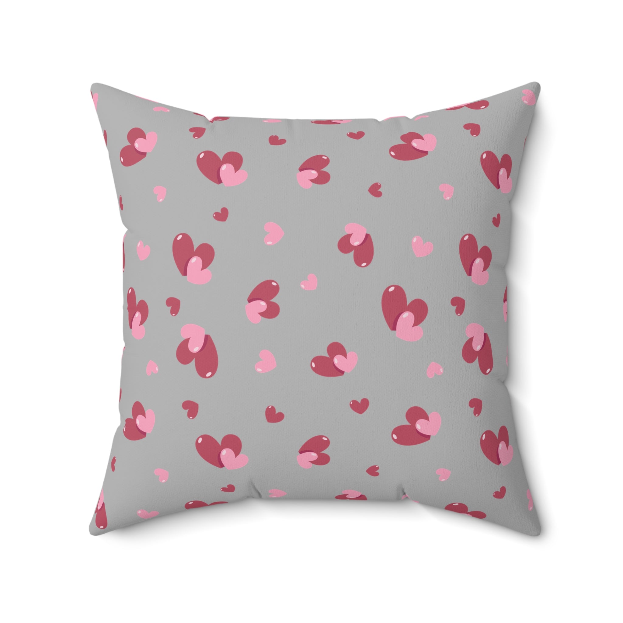 Valentine Hearts/Spun Polyester Square Pillow - Enet Images