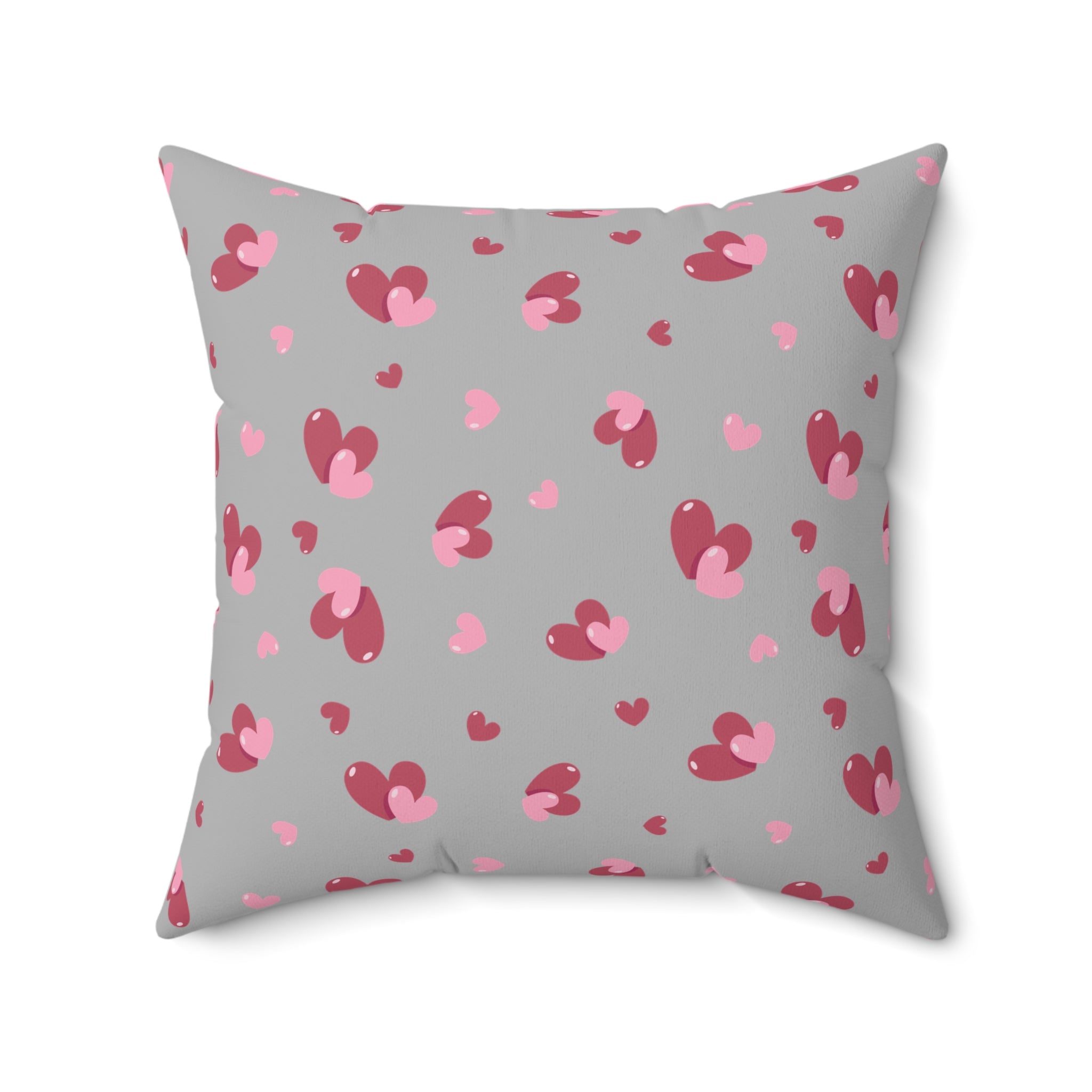 Valentine Hearts/Spun Polyester Square Pillow - Enet Images