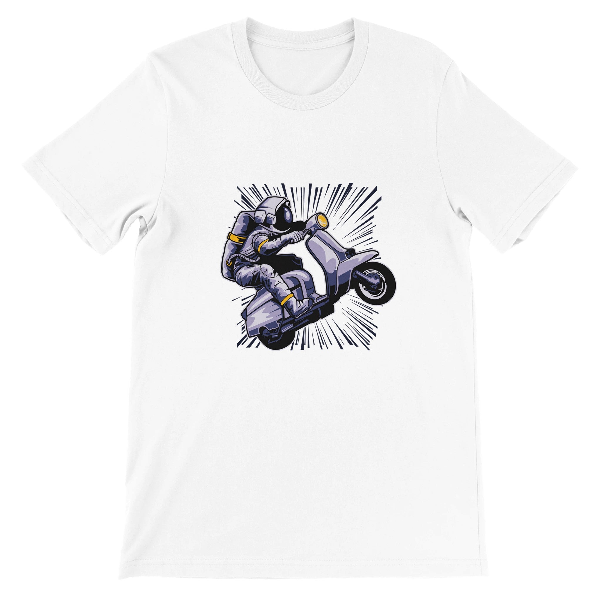 Budget Unisex Crewneck T-shirt/Astronaut-Vespa - Enet Images