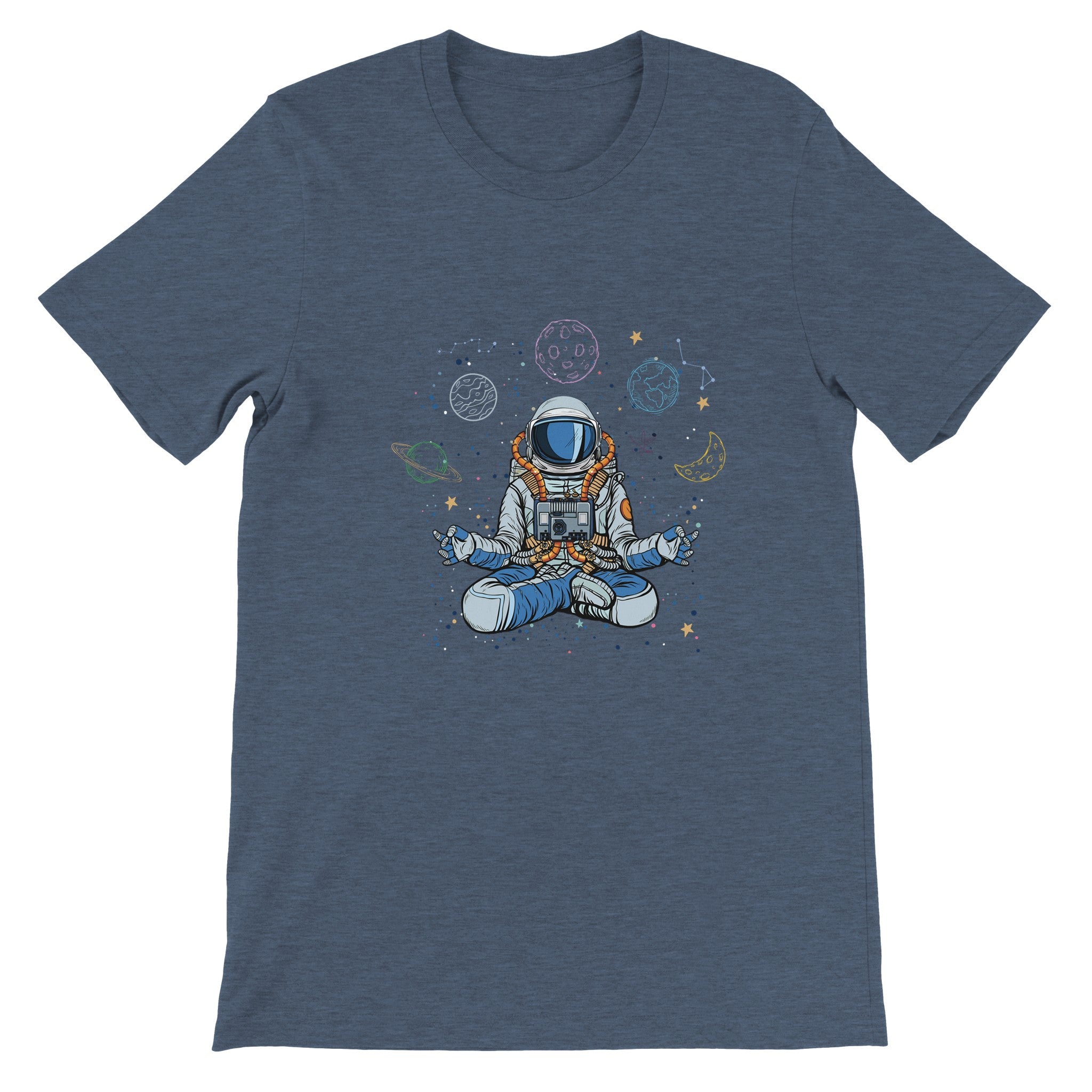 Budget Unisex Crewneck T-shirt/Astronaut-Yoga - Enet Images