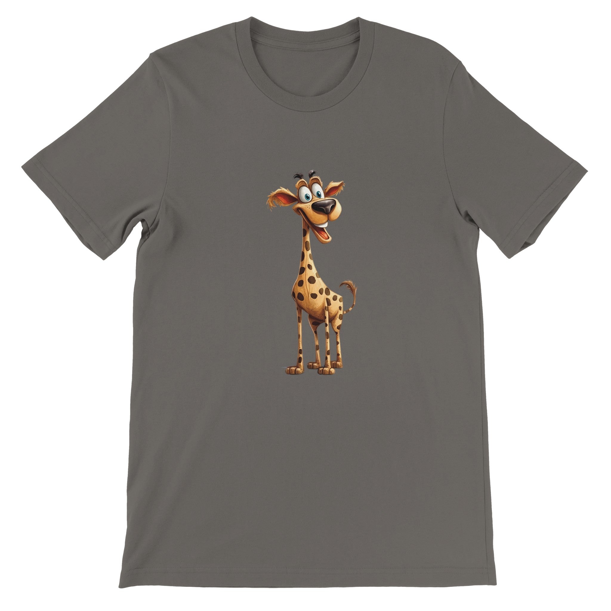 Budget Unisex Crewneck T-shirt/Happy-Giraffe - Enet Images