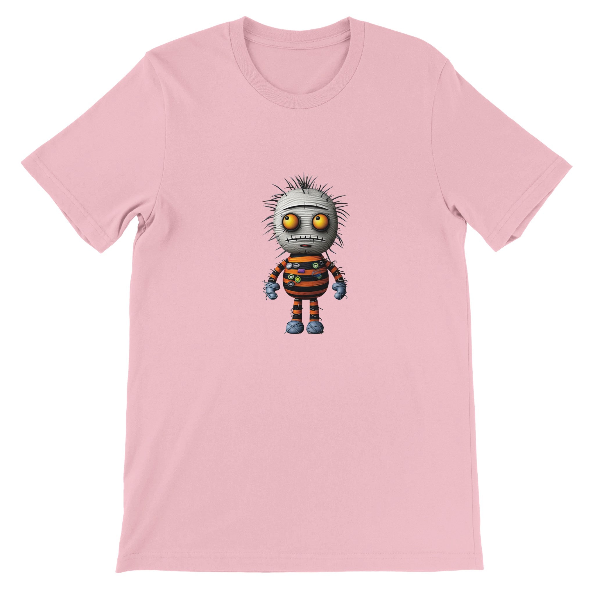 Budget Unisex Crewneck T-shirt/Funny-Spooky-Doll - Enet Images