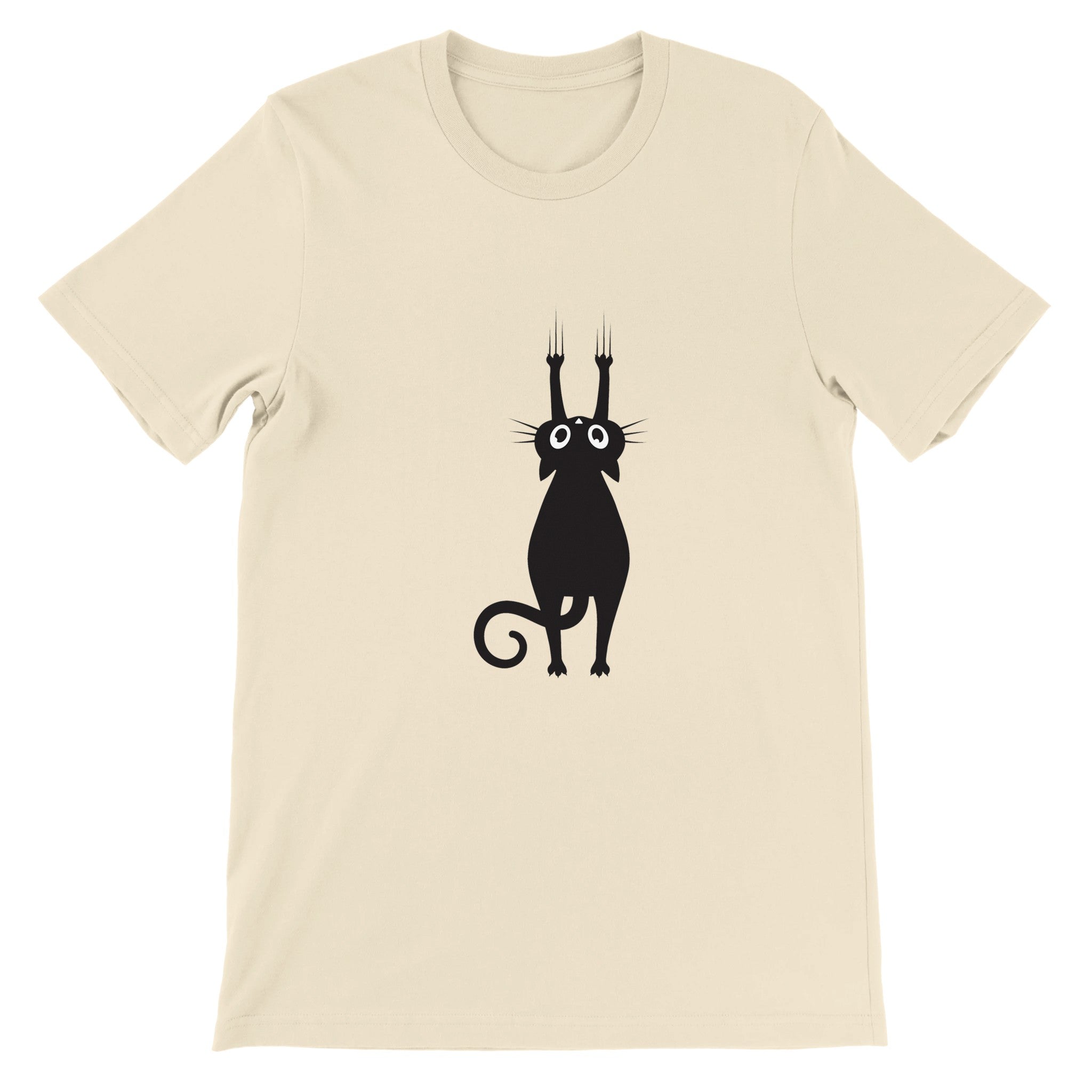 Budget Unisex Crewneck T-shirt/Cat-Hanging - Enet Images