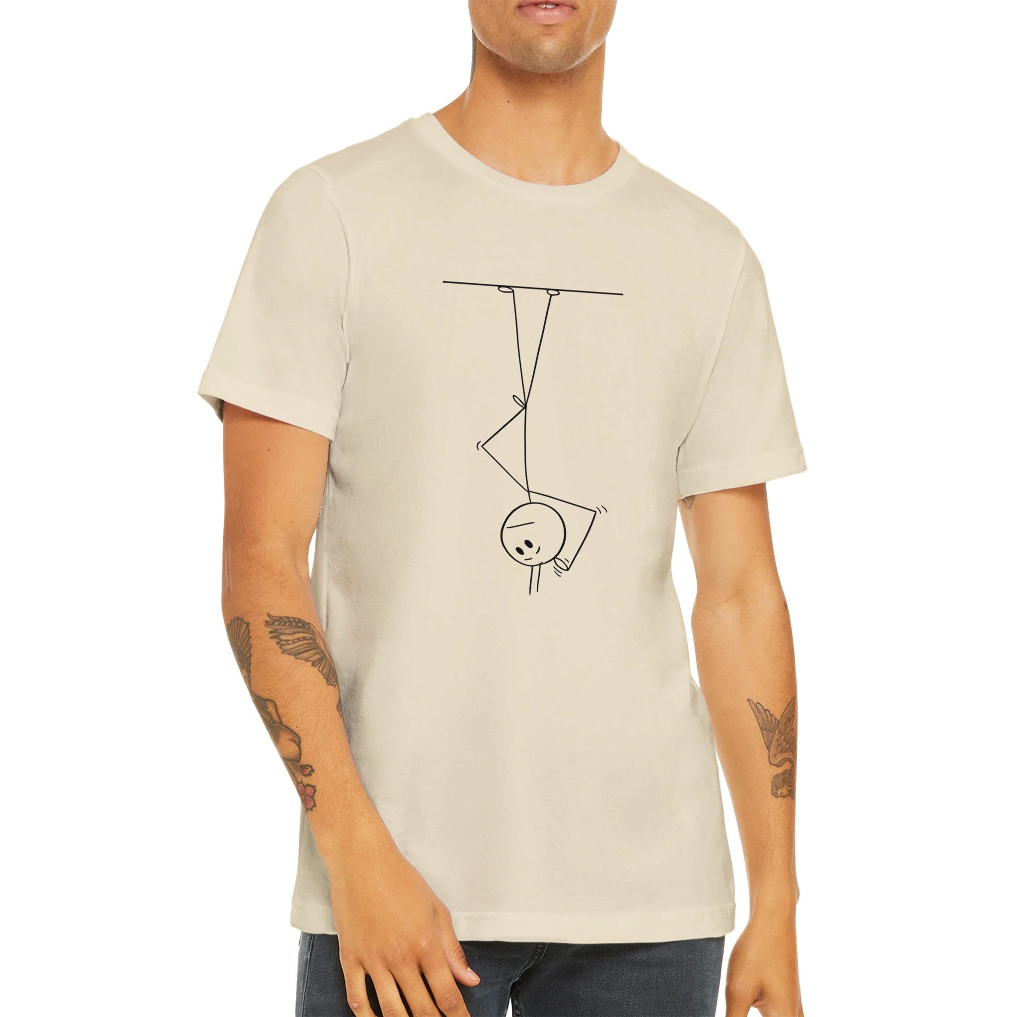 Budget Unisex Crewneck T-shirt/Upside-Down - Enet Images