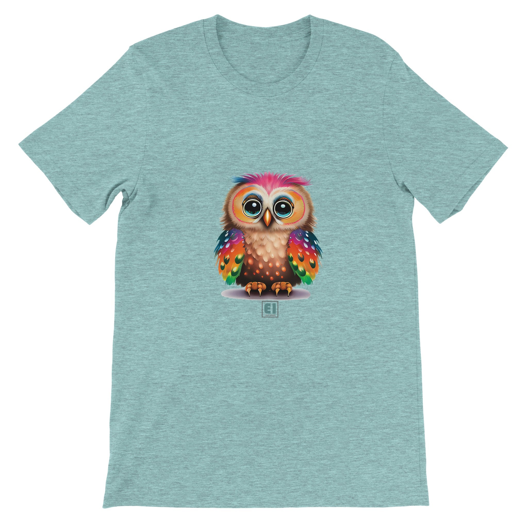 Budget Unisex Crewneck T-shirt/Funny-Baby-Owl - Enet Images