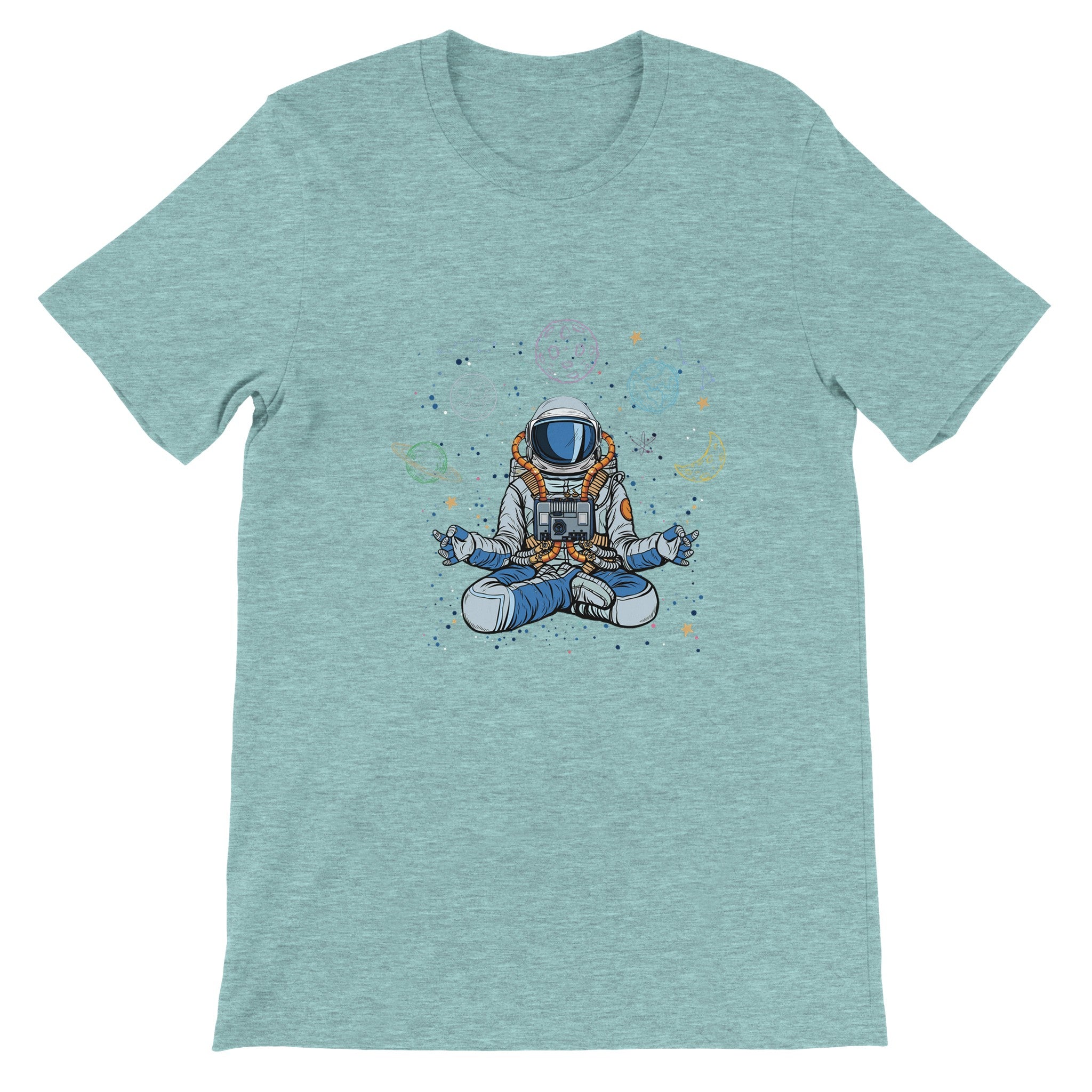 Budget Unisex Crewneck T-shirt/Astronaut-Yoga - Enet Images