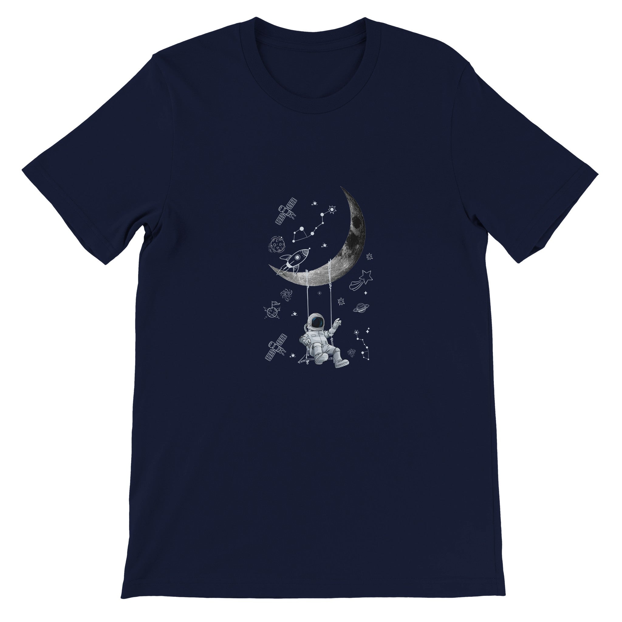 Budget Unisex Crewneck T-shirt/Astronaut-Swing - Enet Images