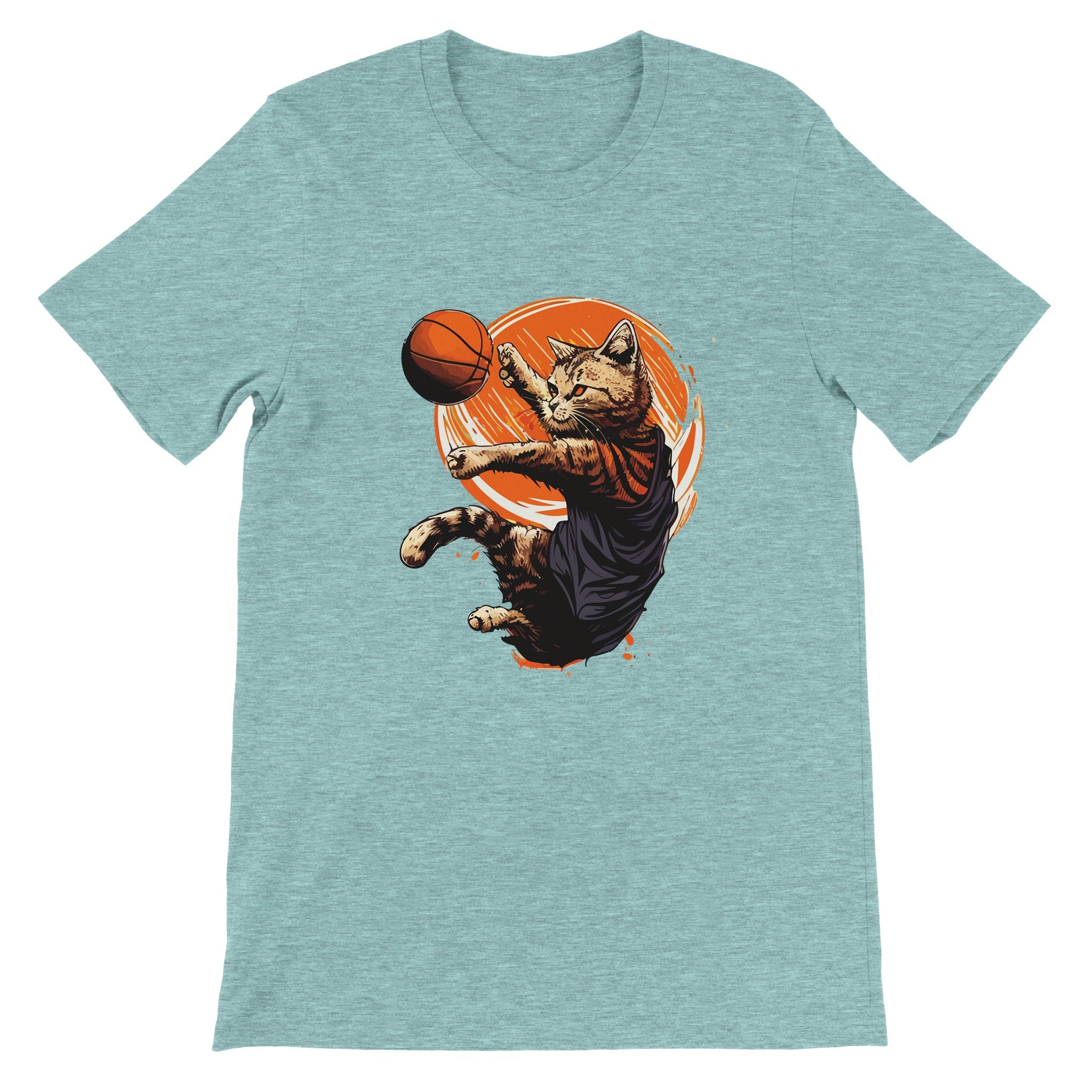 Budget Unisex Crewneck T-shirt/Cat-Basket - Enet Images